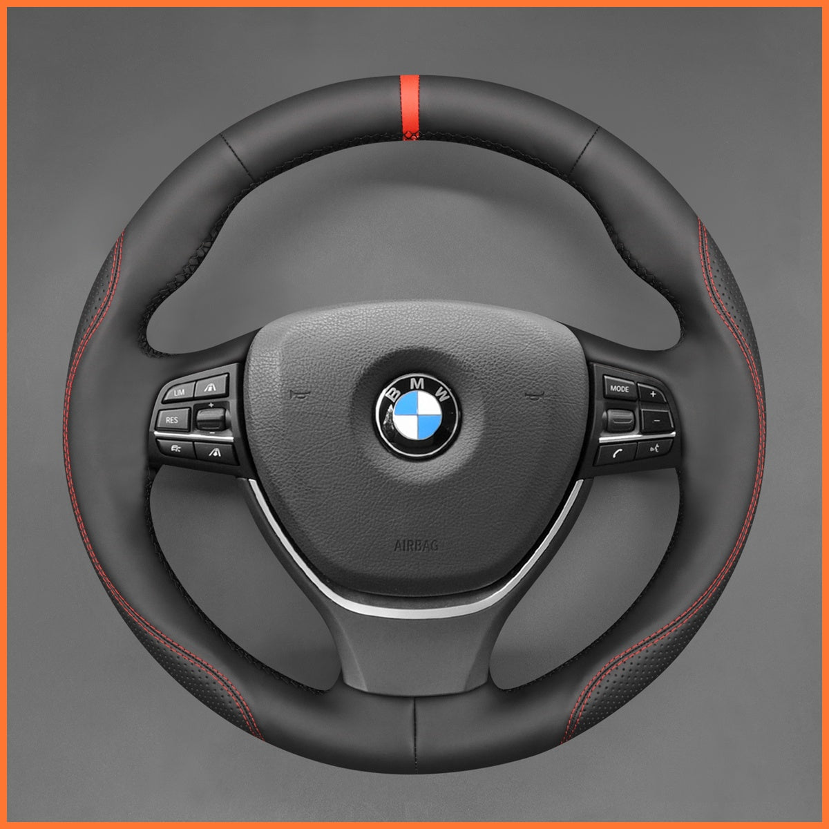 Funda de volante MEWANT para BMW F10 F11 F07 F12 F13 F06 F01 F02 2009-2017
