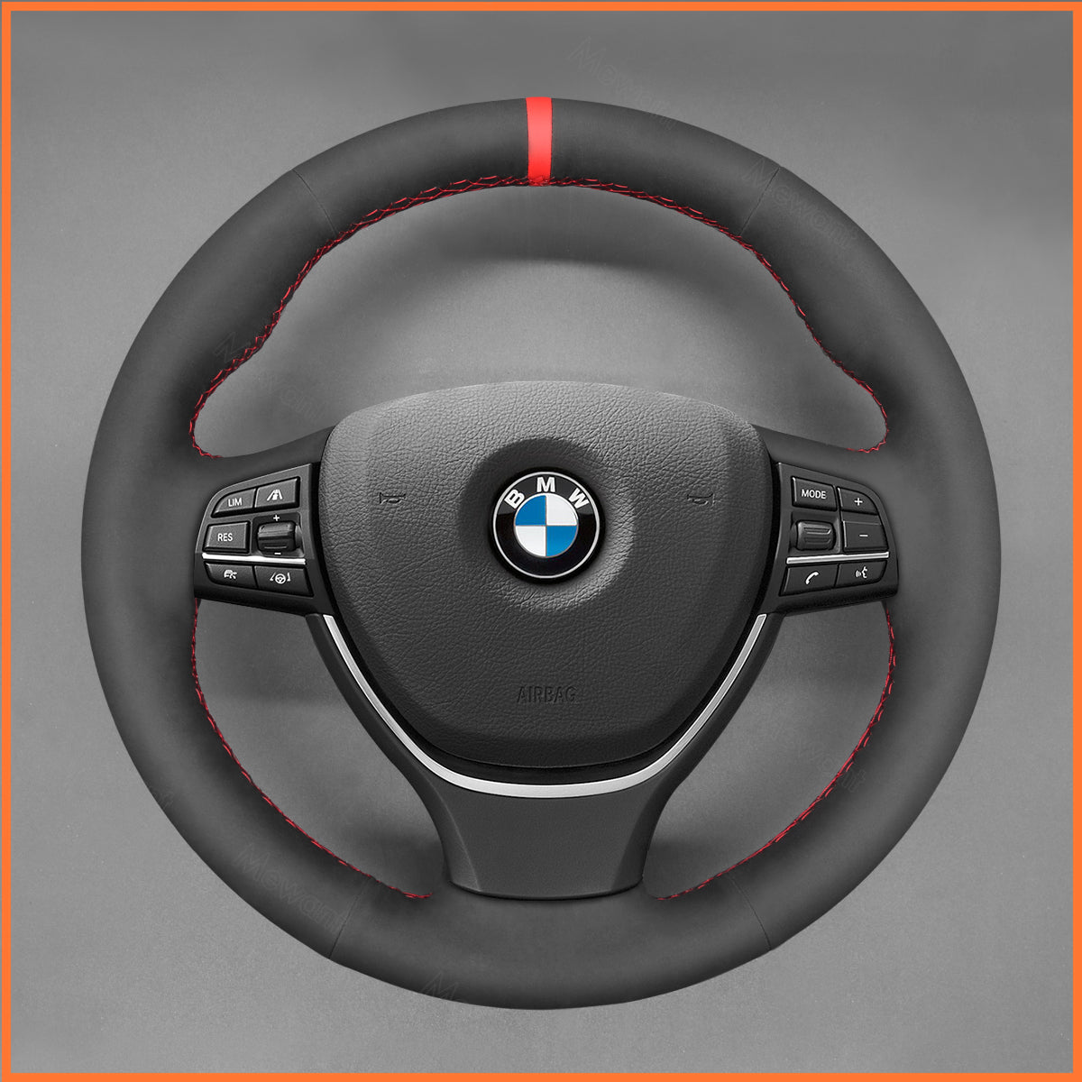Funda de volante MEWANT para BMW F10 F11 F07 F12 F13 F06 F01 F02 2009-2017