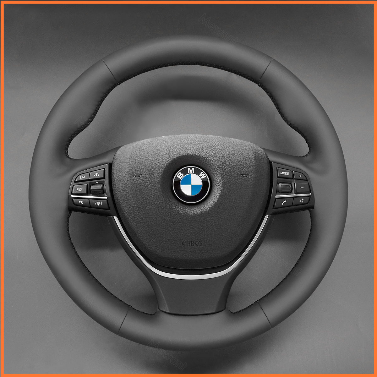 Funda de volante MEWANT para BMW F10 F11 F07 F12 F13 F06 F01 F02 2009-2017