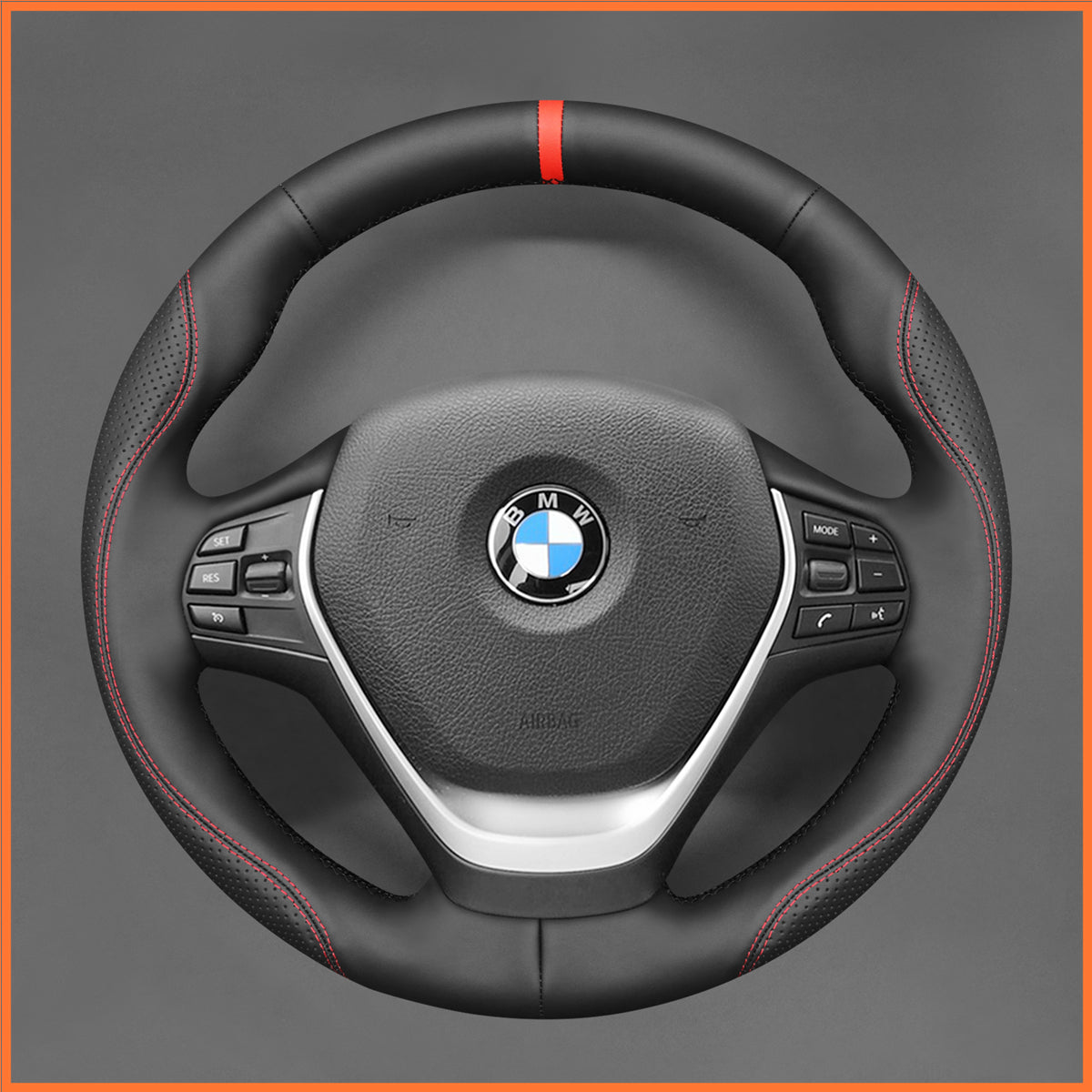 Funda para volante MEWANT para BMW F20 F21 F22 F23 F30 F31 F33 F34 F32 F36 2013-2020