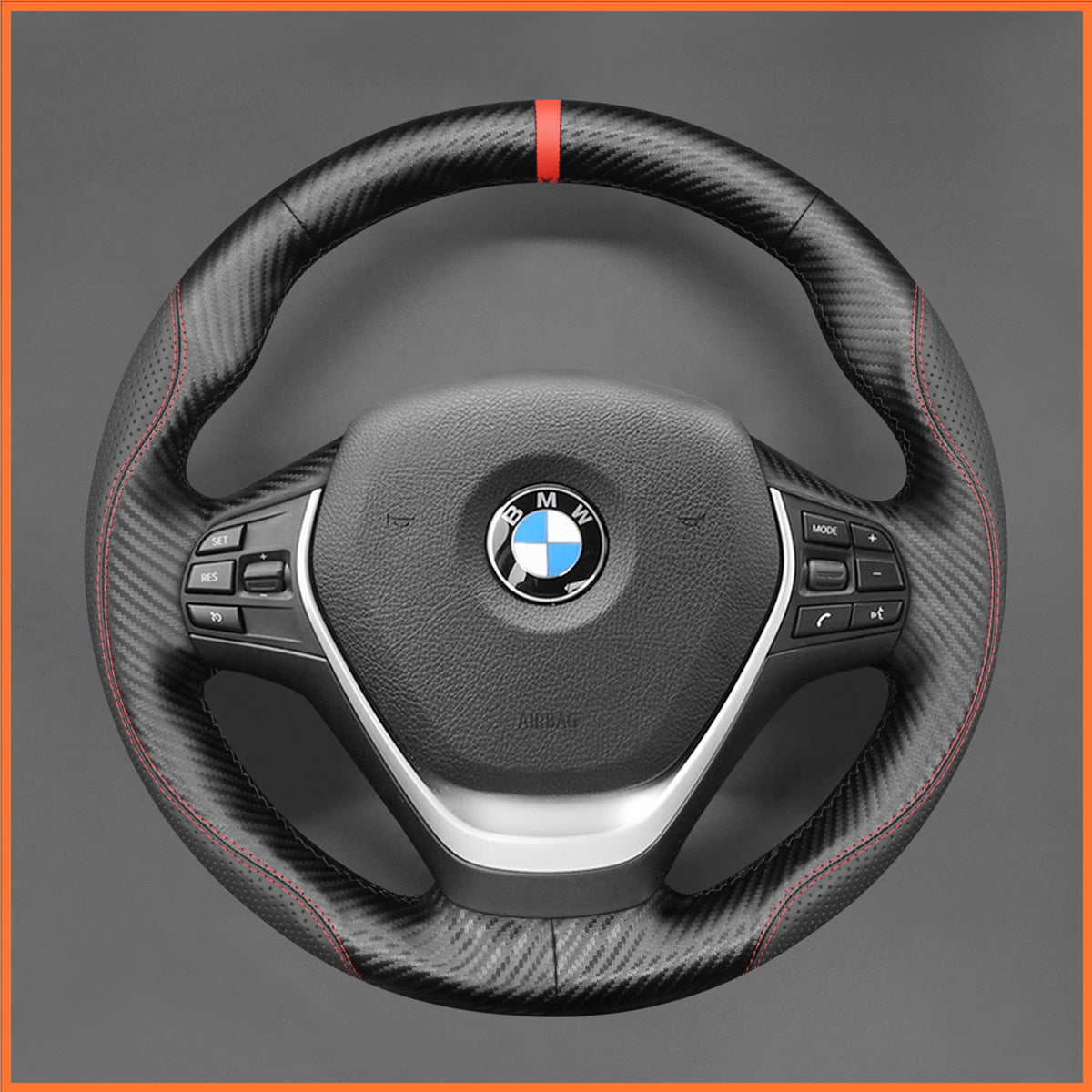 Funda para volante MEWANT para BMW F20 F21 F22 F23 F30 F31 F33 F34 F32 F36 2013-2020