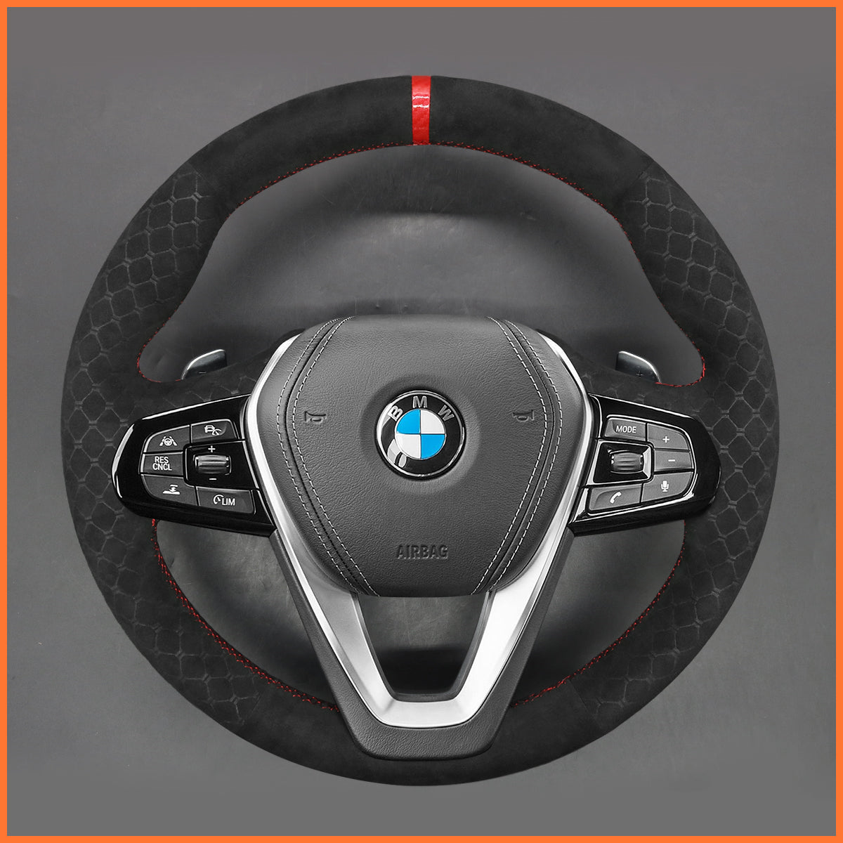 Funda para volante MEWANT para BMW F40 F44 G20 G21 G30 G31 G32 G11 G12 G26 X3 X6 Z4 2018-2024