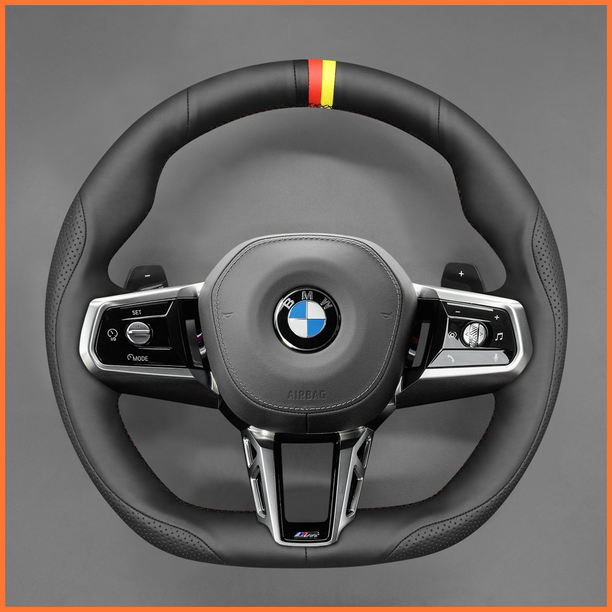 MEWANT Funda para volante para BMW G60 Sedan G61 Touring G70 i5 G60 G61 i7 G70 2023-2025