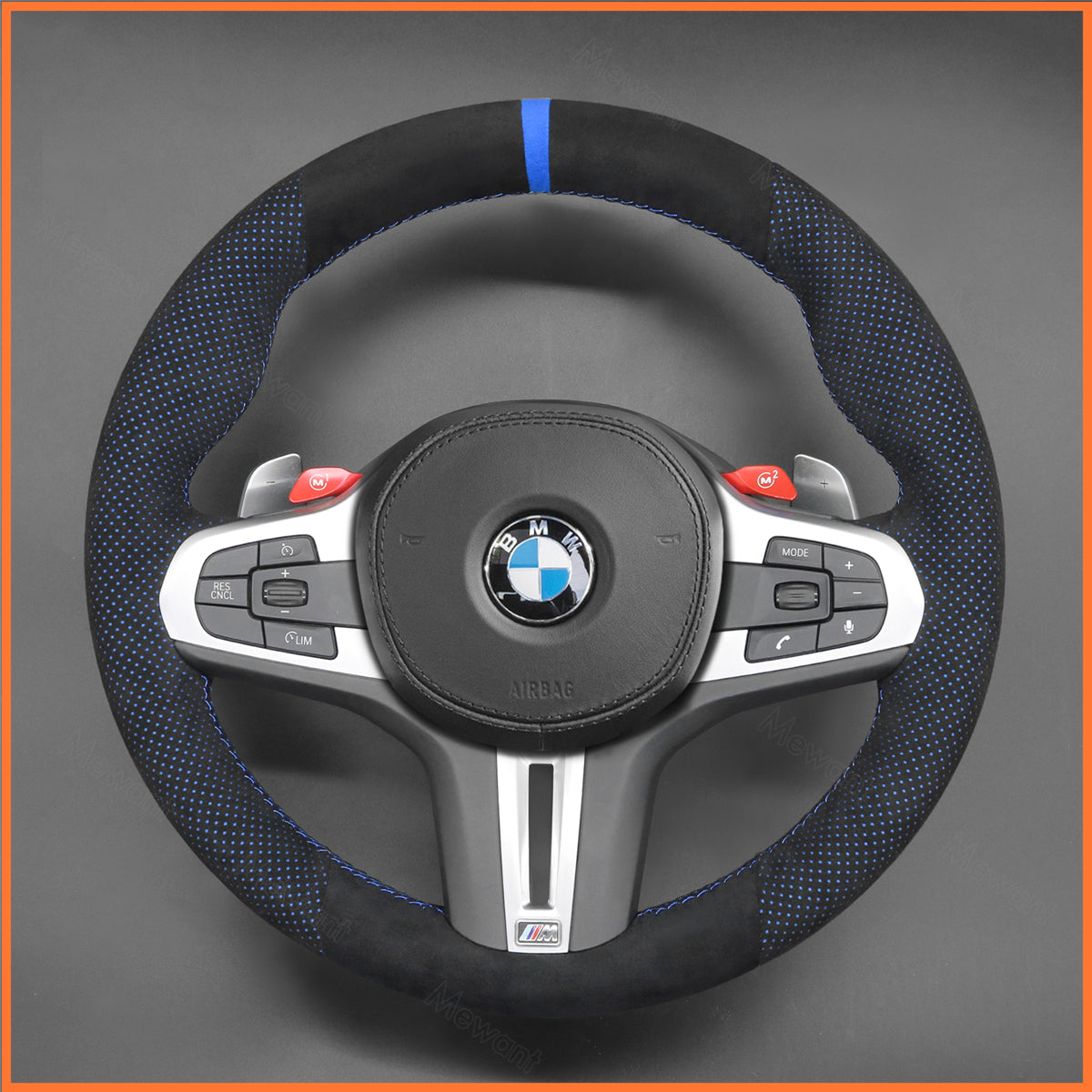 MEWANT Lenkradbezug für BMW M2 G87 / M3 G80 G81 / M4 G82 G83 / X3 M X3M F97 F98 F95 F96 / XM G09 2021-2024 - Mewant.de