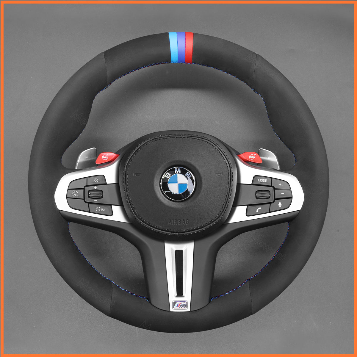 MEWANT Lenkradbezug für BMW M2 G87 / M3 G80 G81 / M4 G82 G83 / X3 M X3M F97 F98 F95 F96 / XM G09 2021-2024 - Mewant.de