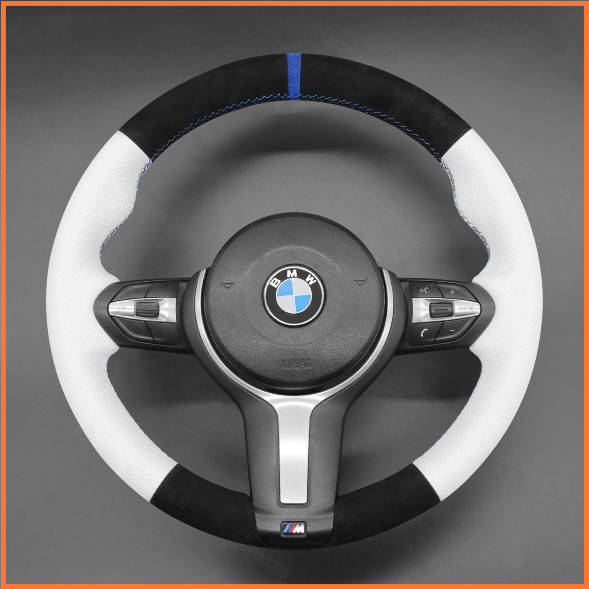 MEWANT Lenkradbezug für BMW F20 F21 F22 F23 F31 F45 F30 F32 F07 F10 F11 F12 F16 F15 F26 F25 F39 F48 2013-2019 - Mewant.de