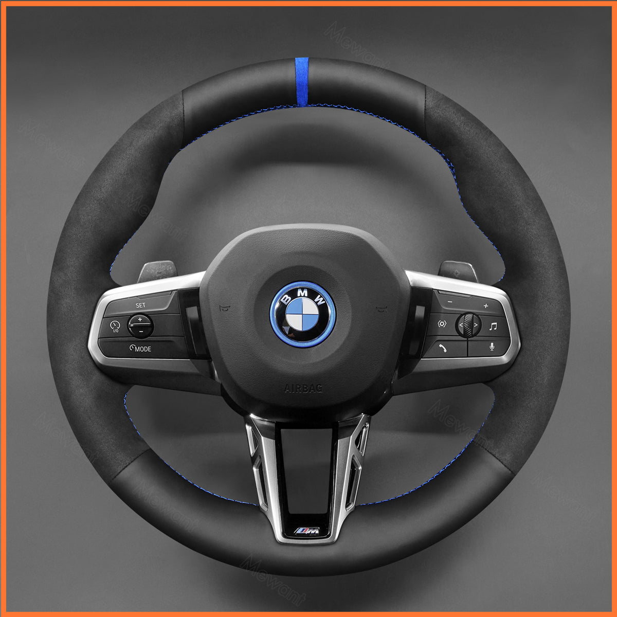 MEWANT Lenkradbezug für BMW (M Sport) 2 Series U06 (Active Tourer) 2022-2024 / X1 U11 X2 U10 2024 - Mewant.de