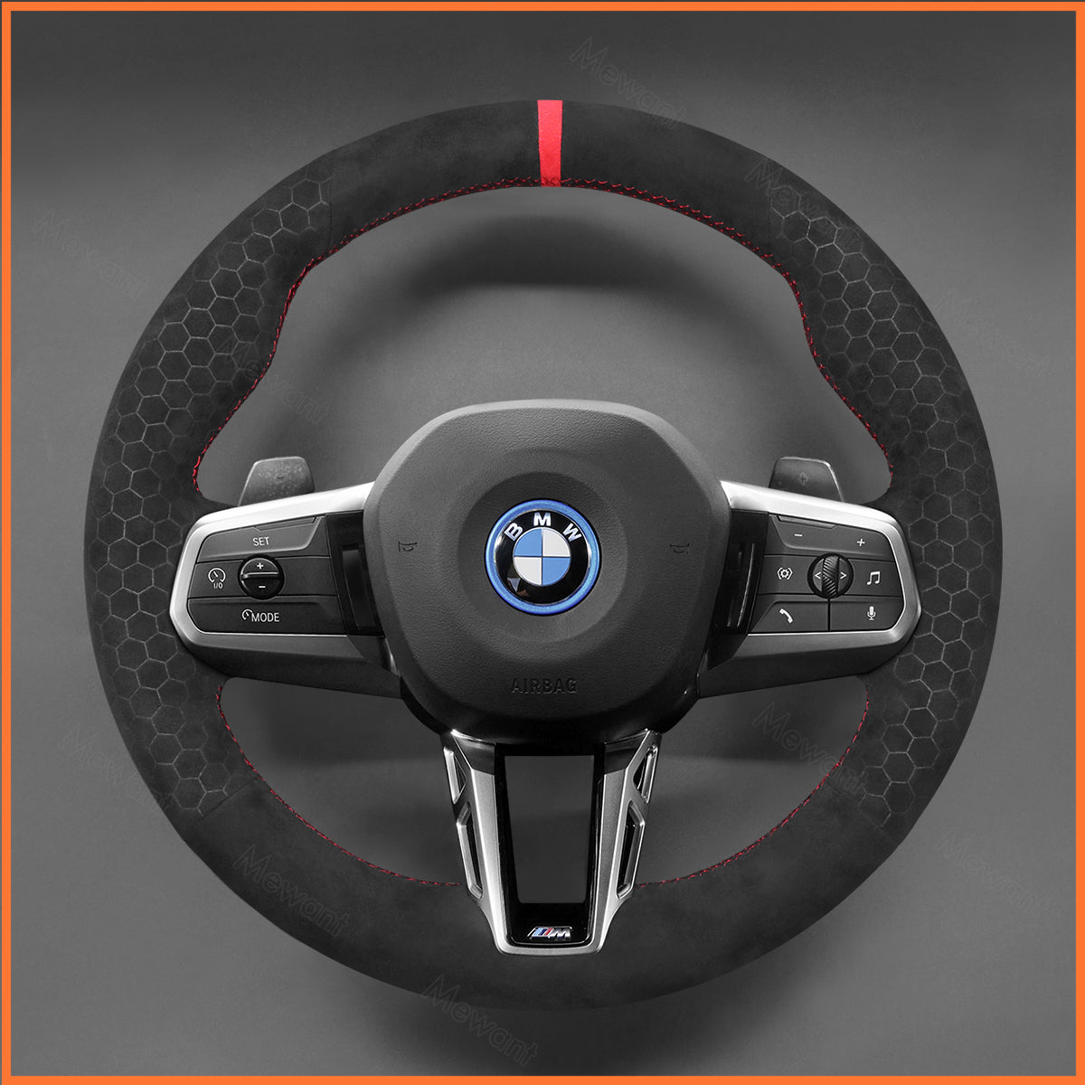 MEWANT Lenkradbezug für BMW (M Sport) 2 Series U06 (Active Tourer) 2022-2024 / X1 U11 X2 U10 2024 - Mewant.de