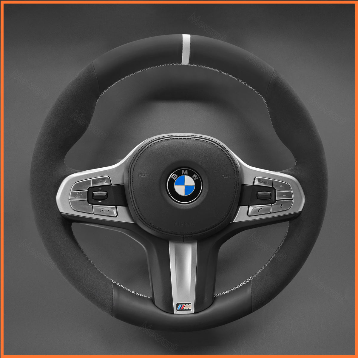 MEWANT Funda para volante para BMW M Sport F40 F44 G20 G22 G30 G32 G11 G14 i4 G26 X3 G01 iX3 X4 X5 X6 2019-2024