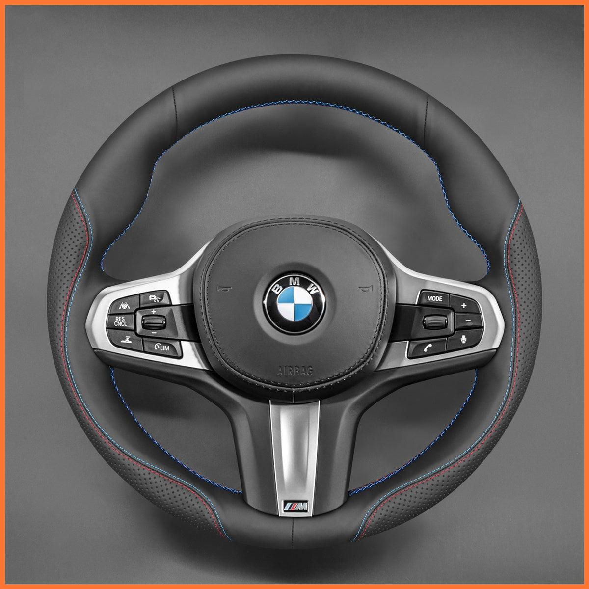 MEWANT Funda para volante para BMW M Sport F40 F44 G20 G22 G30 G32 G11 G14 i4 G26 X3 G01 iX3 X4 X5 X6 2019-2024