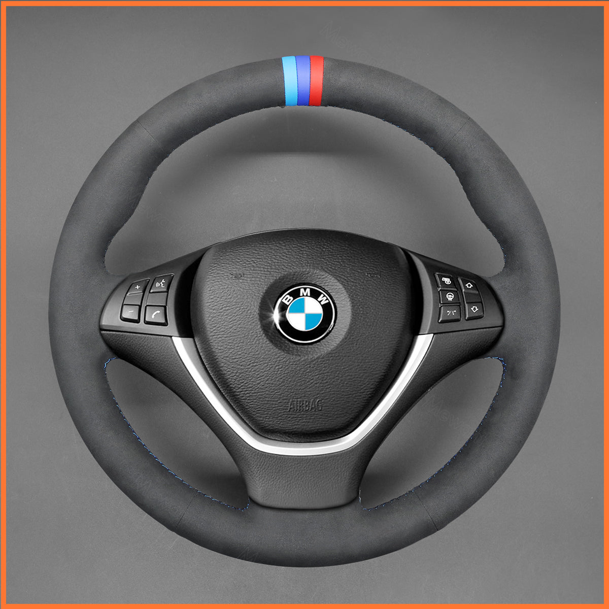 Funda de volante MEWANT para BMW X5 E70 X6 E71 X6 E72 2008-2014