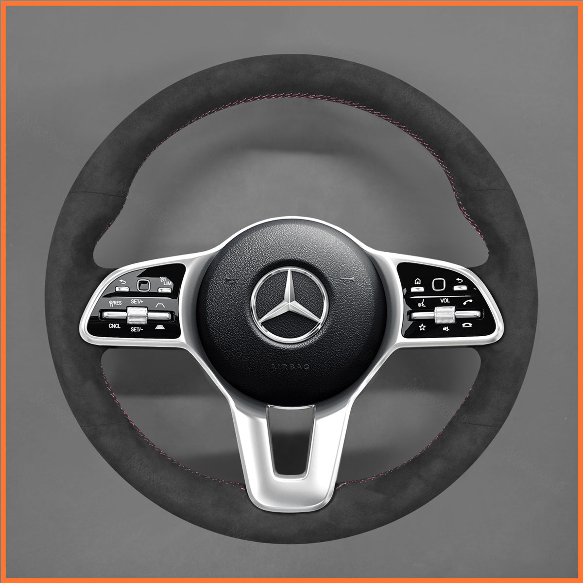 MEWANT Lenkradbezug für Benz W177 V177 W205 W247 W213 Citan C257 C118 H247 H243 X243 EQT N293 W463 X247 X253 C253 W213 C167 X167 W420 Sprinter 2018-2022 - Mewant.de