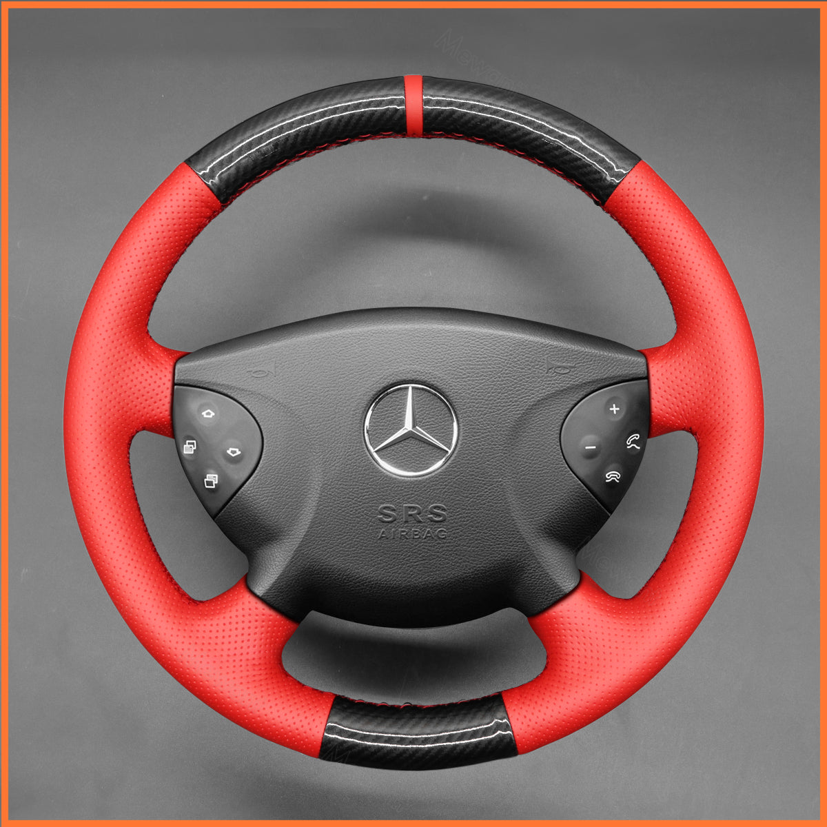 Funda de volante MEWANT para Benz Clase E W211 Clase G W463 2003-2007