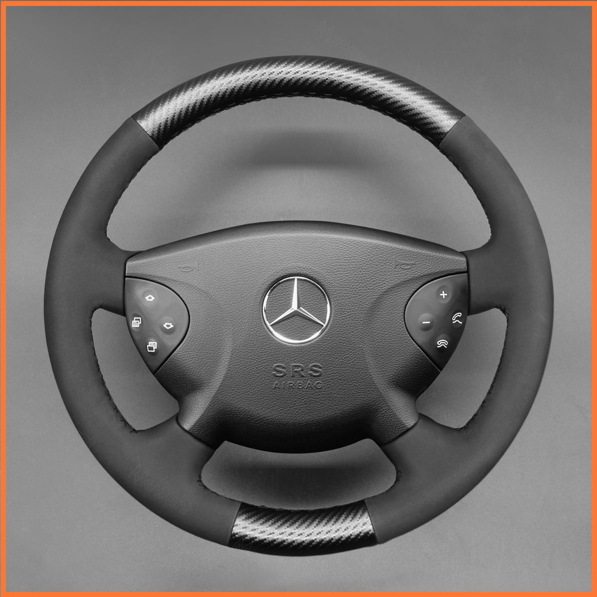 Funda de volante MEWANT para Benz Clase E W211 Clase G W463 2003-2007