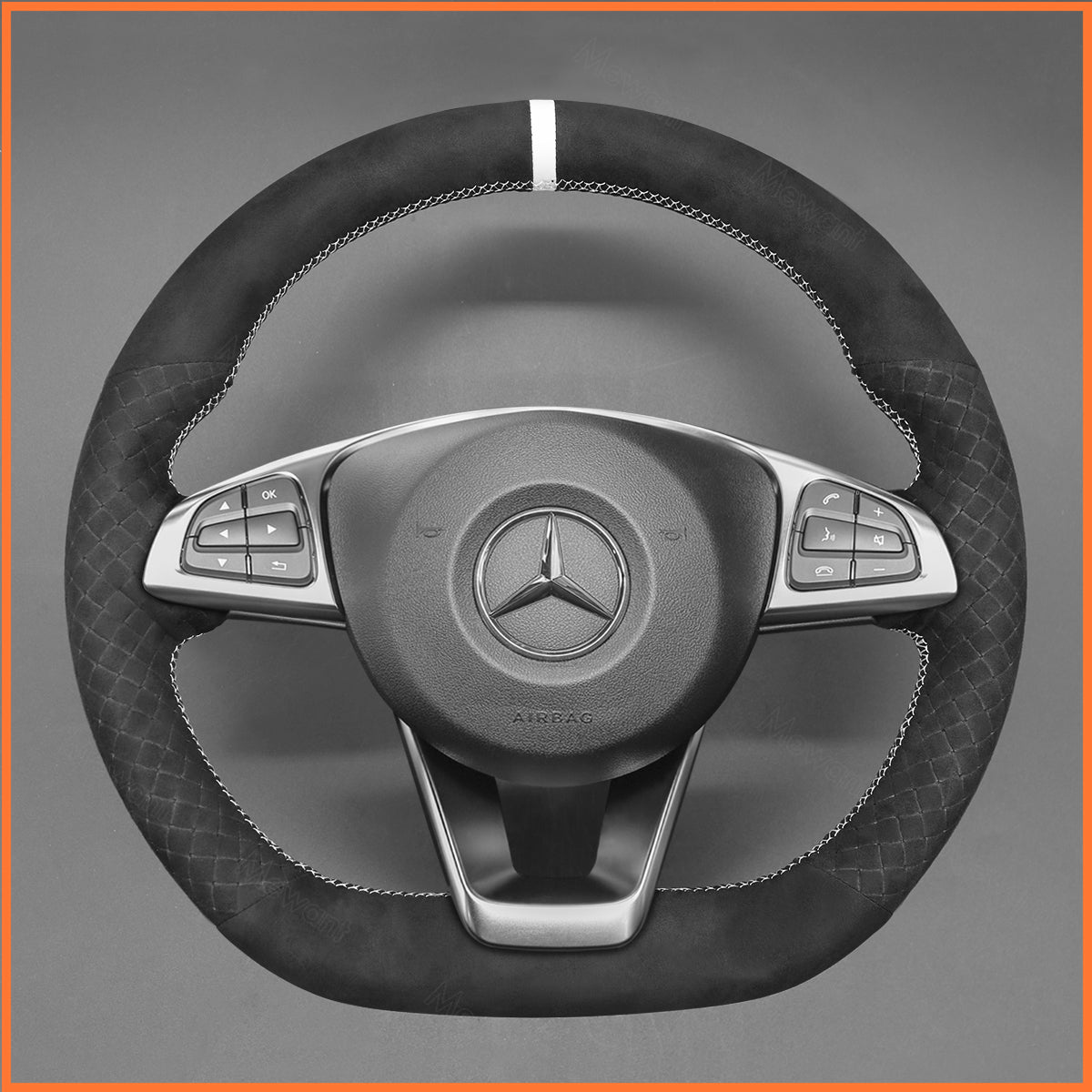 MEWANT Lenkradbezug für C-Class W205 / AMG C43 / CLA-Class C117 / AMG GLA 45 X156 / CLS-Class C218 2015-2018 - Mewant.de