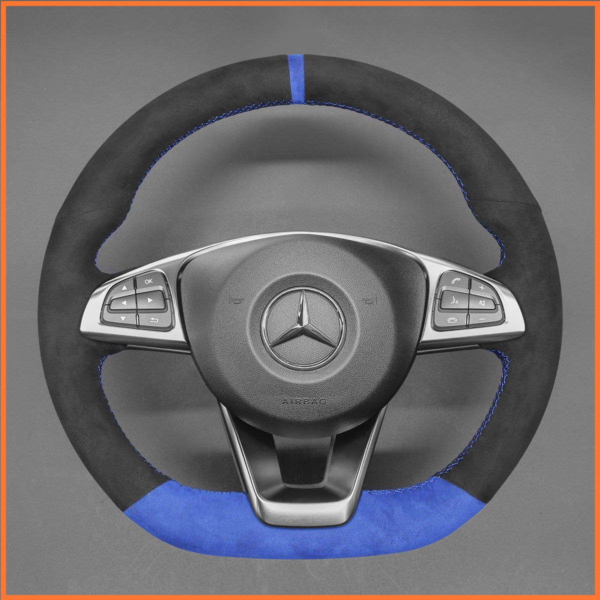 MEWANT Lenkradbezug für C-Class W205 / AMG C43 / CLA-Class C117 / AMG GLA 45 X156 / CLS-Class C218 2015-2018 - Mewant.de