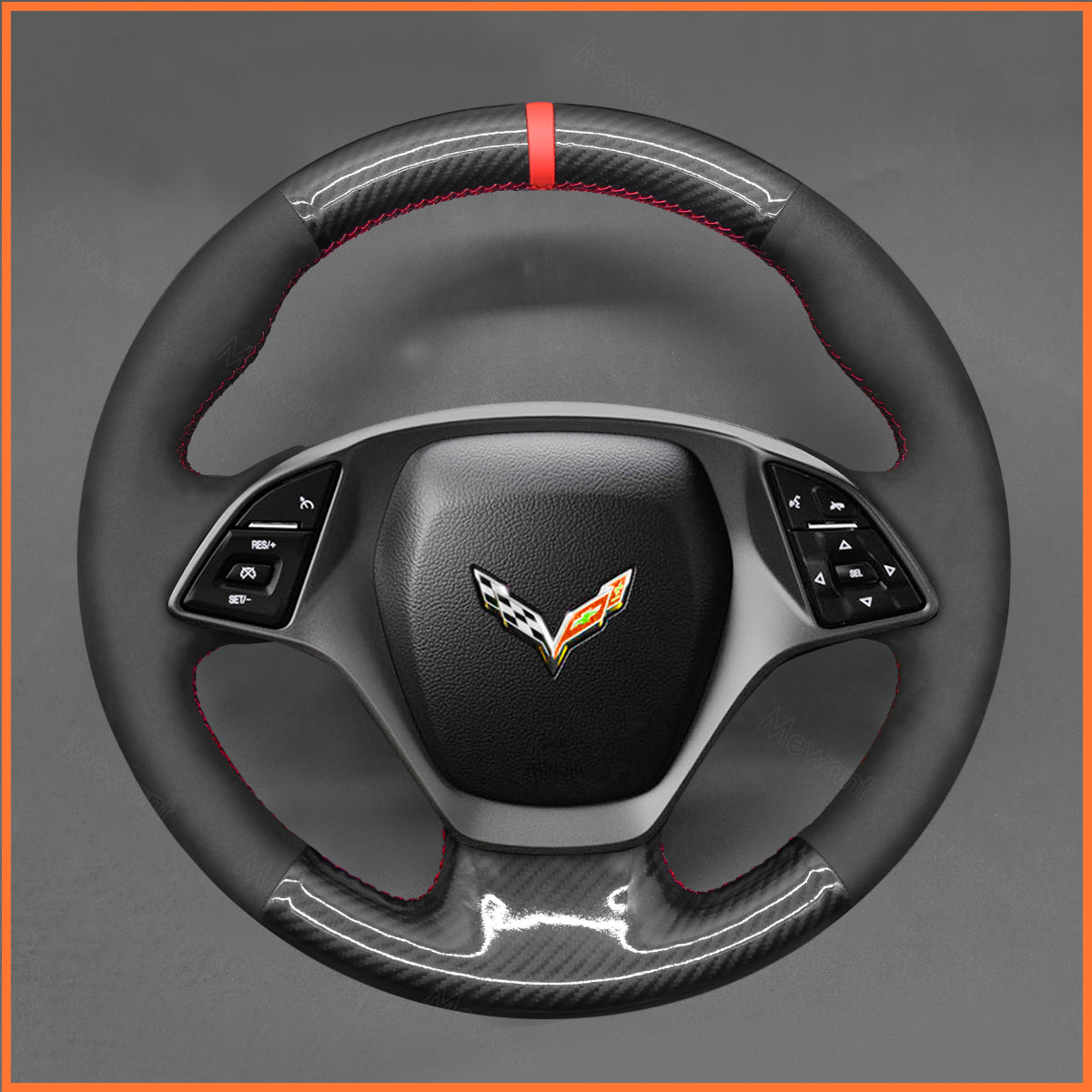 MEWANT Lenkradbezug für Corvette C7 (Chevrolet) 2014-2015 - Mewant.de
