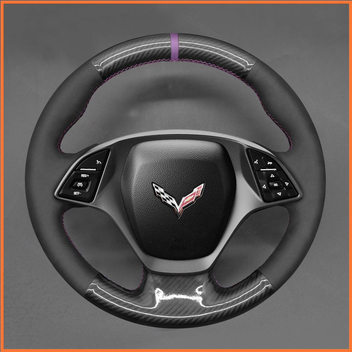 MEWANT Lenkradbezug für Corvette C7 (Chevrolet) 2014-2015 - Mewant.de