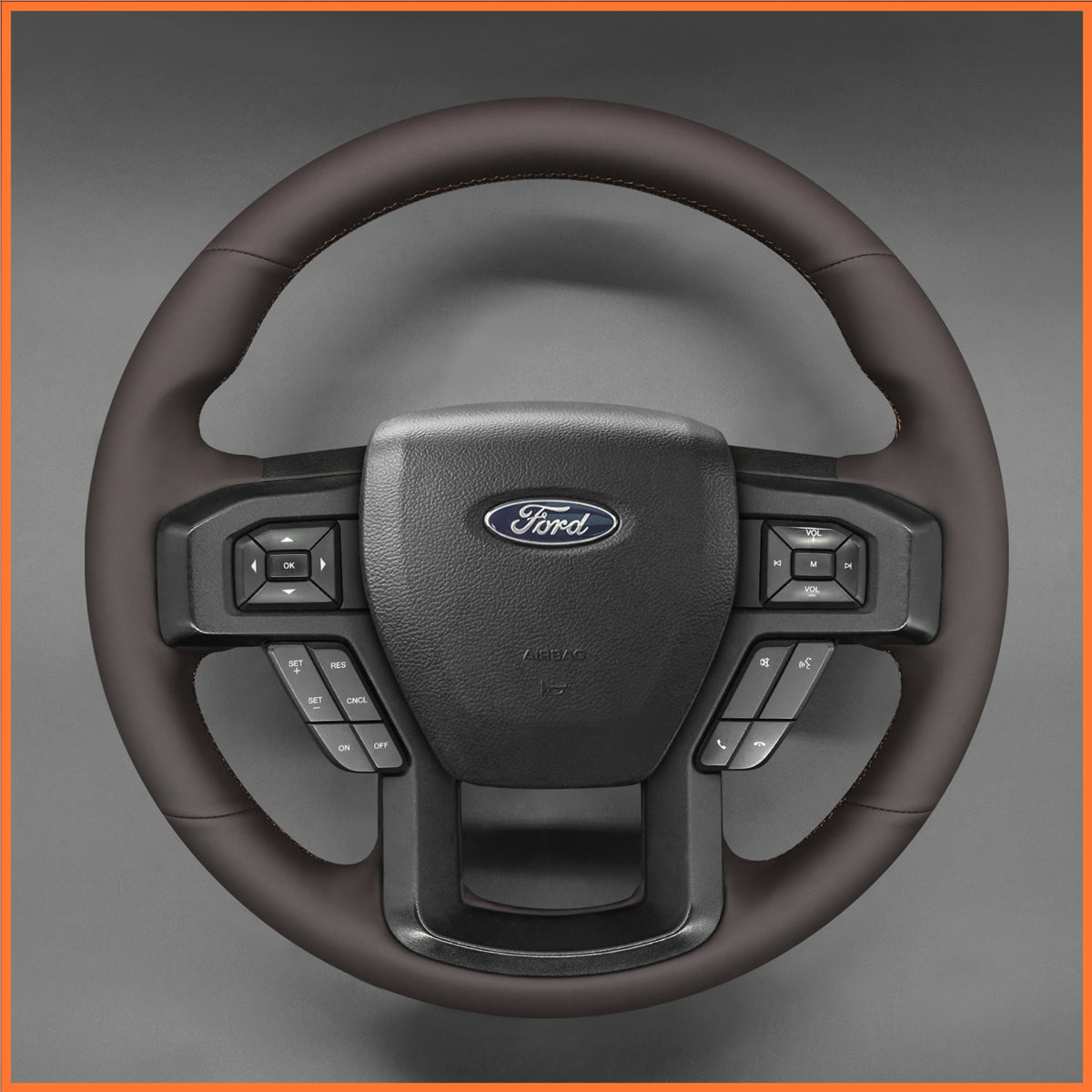 MEWANT Funda para volante de Ford F-150 F150 2015-2021 / F-250 F250 2017-2023