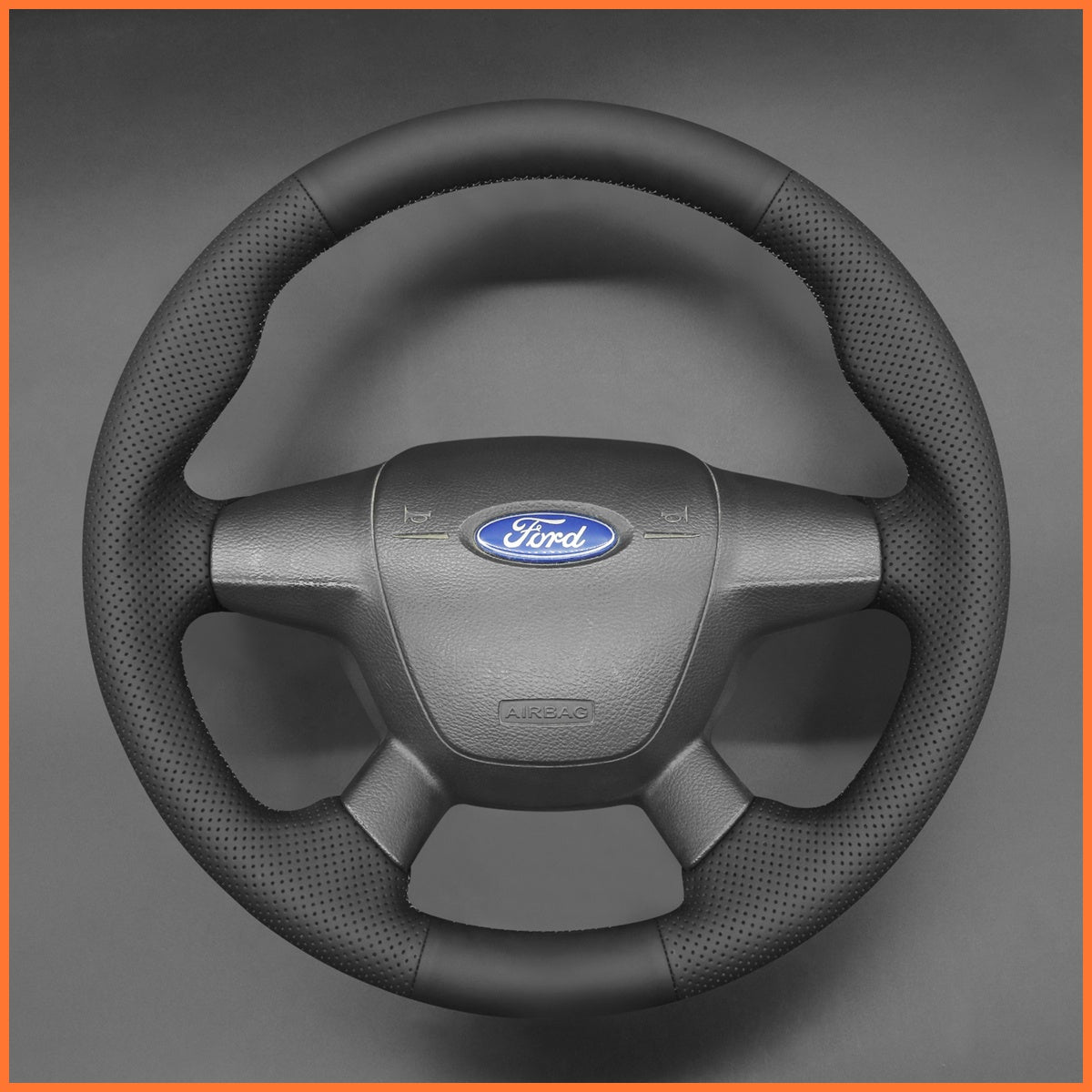 MEWANT Lenkradbezug für Ford Focus III 2011-2014 / C-Max 2010-2015 / Grand C-Max 2010-2015 / Kuga 2012-2016 - Mewant.de