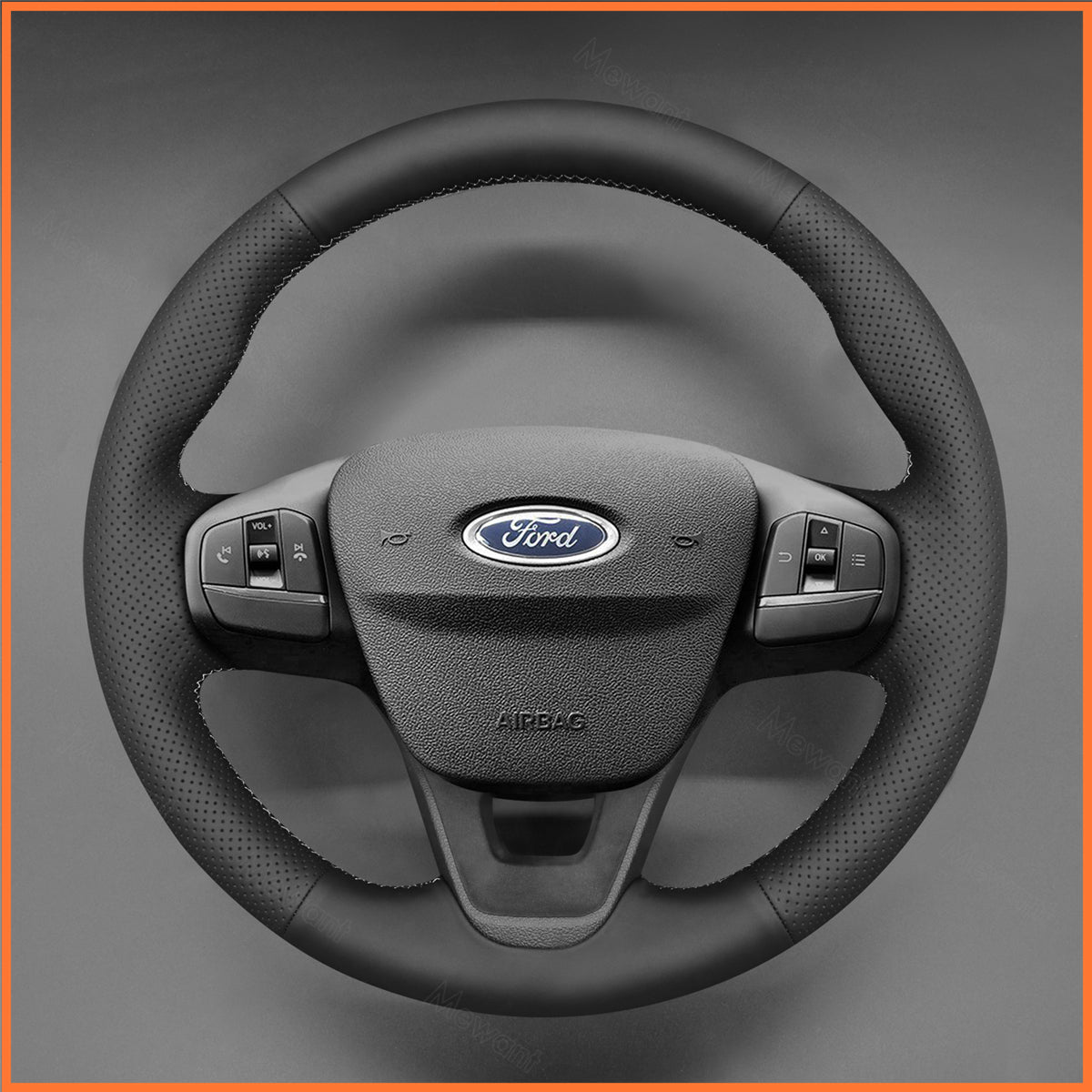 MEWANT Lenkradbezug für Ford Focus IV / Kuga III / Puma / Bronco Sport / Fiesta VII / Maverick / Tourneo Courier / Tourneo Custom - Mewant.de
