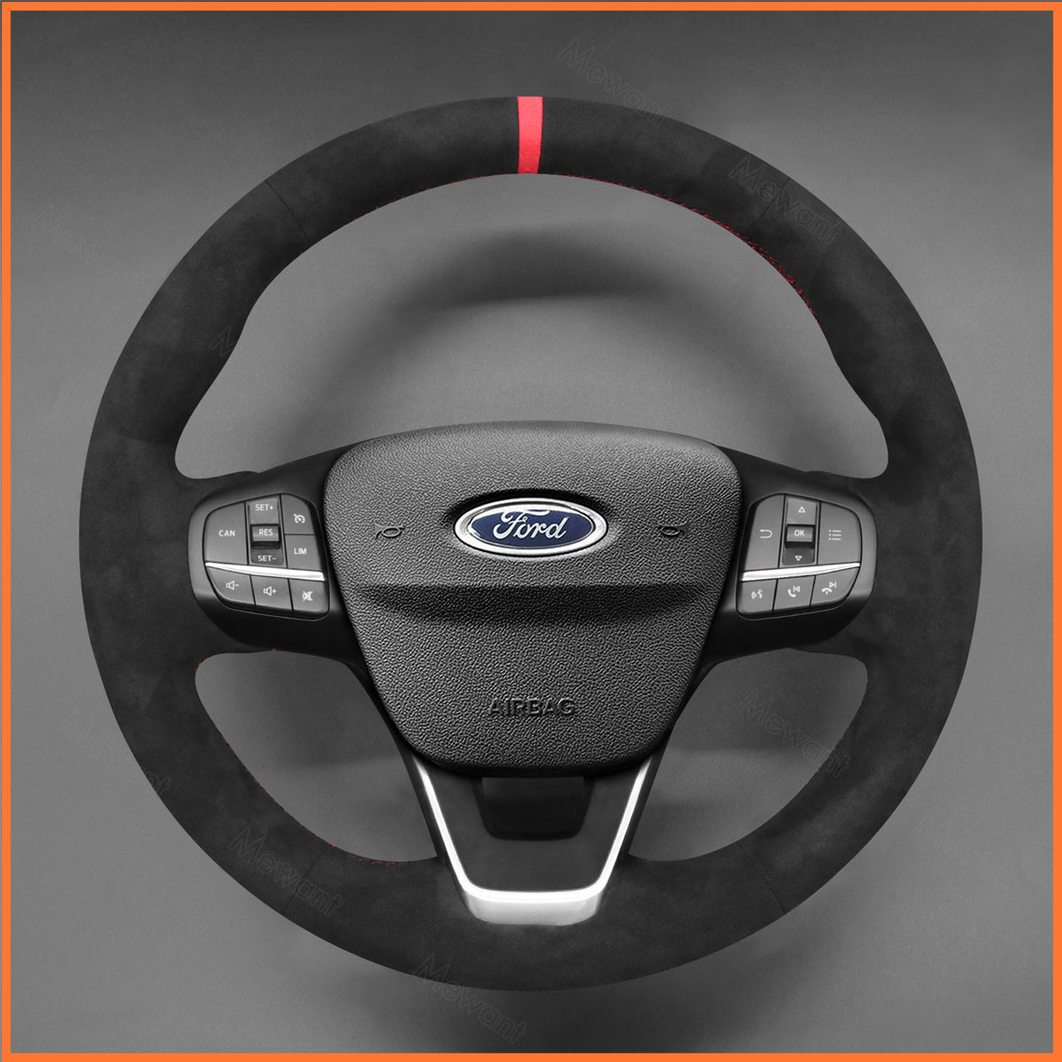 MEWANT Lenkradbezug für Ford Focus IV / Kuga III / Puma / Bronco Sport / Fiesta VII / Maverick / Tourneo Courier / Tourneo Custom - Mewant.de
