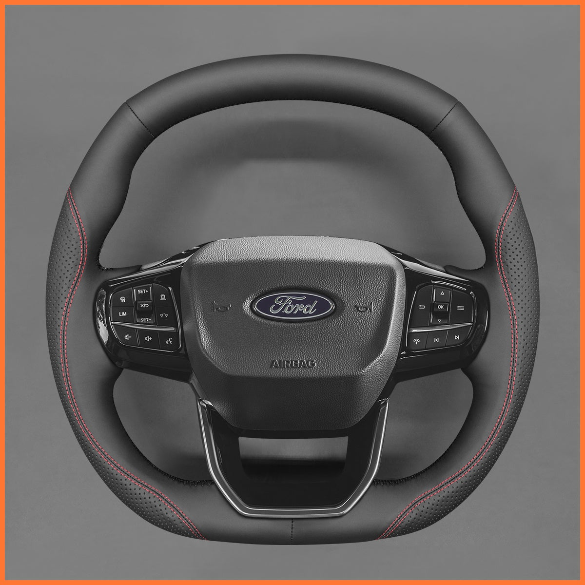 MEWANT Funda de Volante para Ford Tourneo 2022-2025 / Transit Custom Mk2 2022-2025