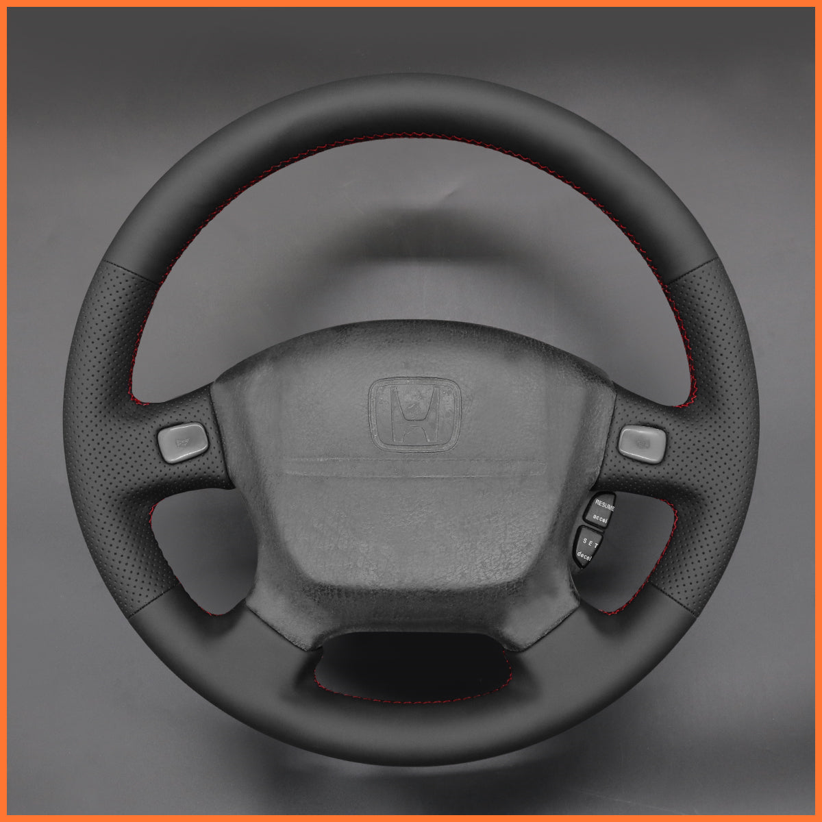 MEWANT Cubierta de volante para Honda Civic EJ EG EJ1 EJ2 EG6 EG9 1992-1995 / del Sol 1993-1997 / Integra 1994-2001