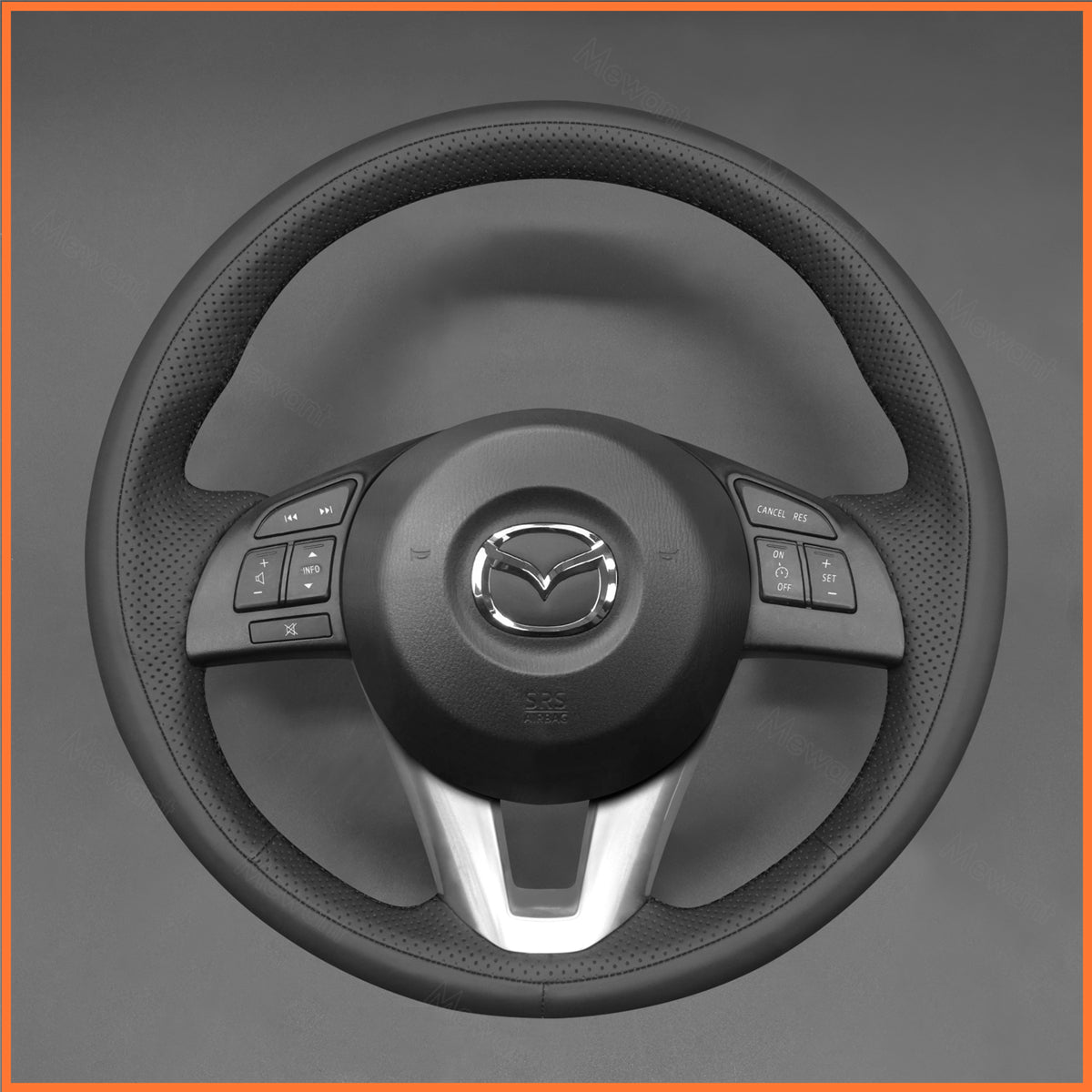 MEWANT Lenkradbezug für Mazda 3 Axela 2013-2016 / Mazda 6 Atenza 2014-2017 / Mazda 2 2015-2017 / CX-3 CX3 2016-2017 / CX-5 CX5 2013-2017 - Mewant.de
