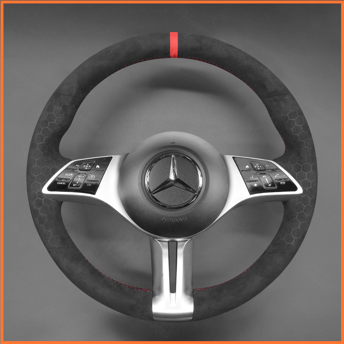 MEWANT Lenkradbezug für Mercedes-Benz (W177/V177) (W247) (W206) CLA-Class (C118) 2023-2024 EQA (H243) 2024 EQB (X243) 2024 EQE (V295) EQV W447 GLA-Class H247 GLB-Class X247 GLC-Class X254 V-Class (W447) - Mewant.de