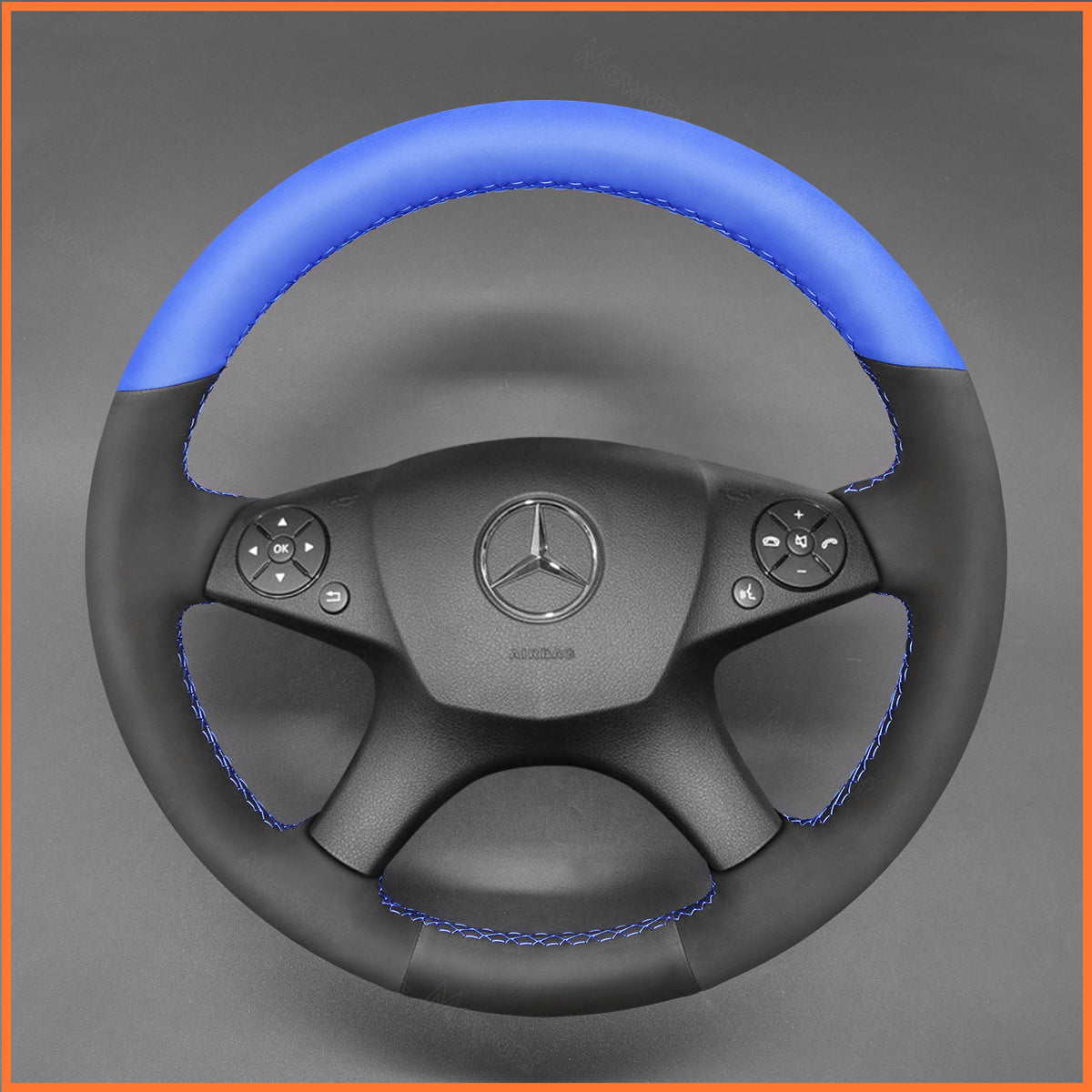 MEWANT Lenkradbezug für Mercedes-Benz W204 C-Class C280 C230 C180 C260 C200 C300 2007-2010 - Mewant.de