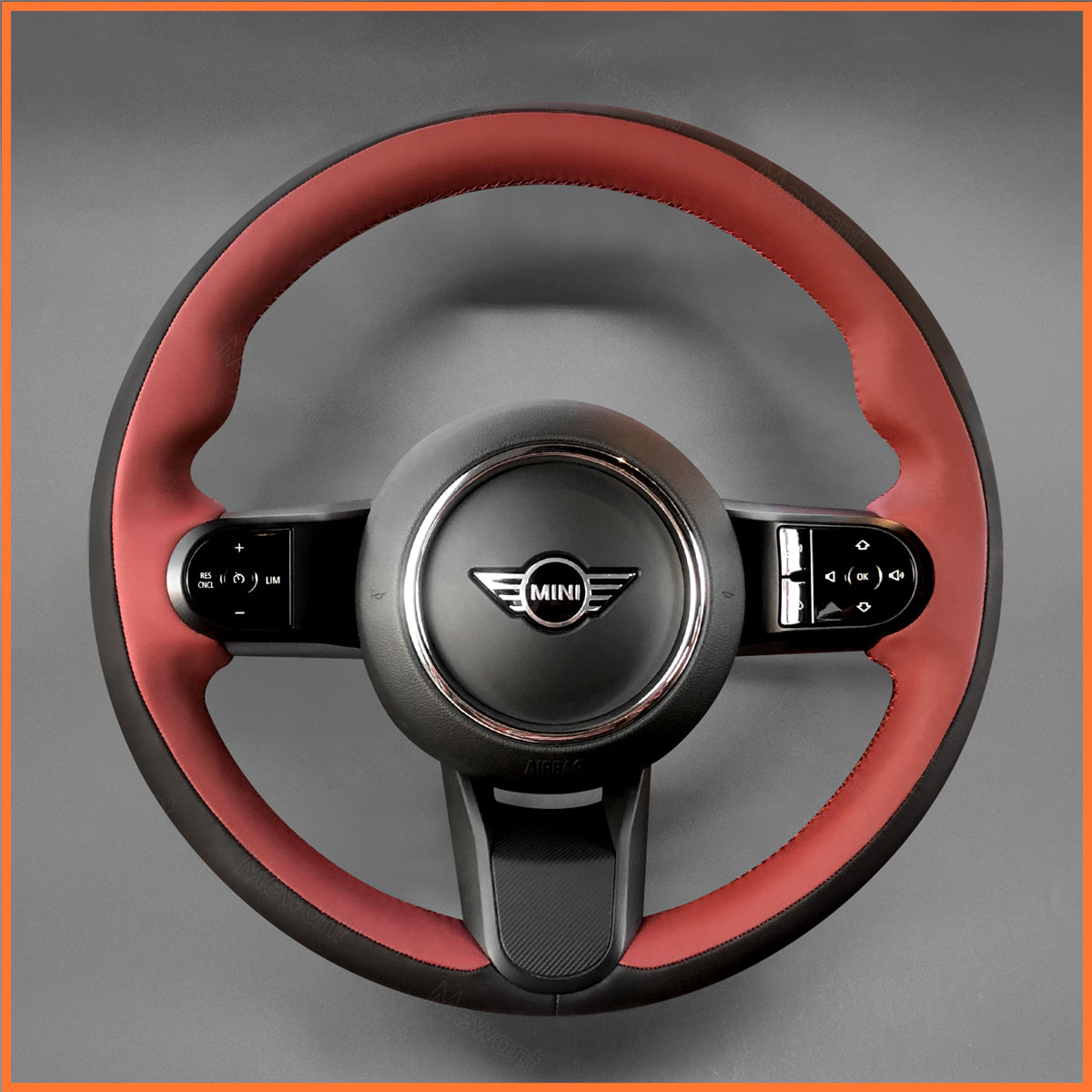 MEWANT Lenkradbezug für Mini Clubman (F54) 2021-2024 / Convertible (Cabrio) F57 2021-2024 / Countryman (F60) 2021-2024 / Hatchback (F55/F56) 2021-2024 - Mewant.de