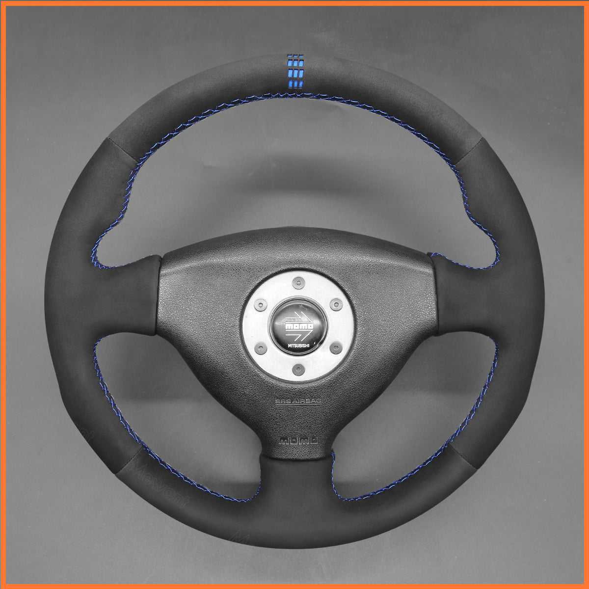 MEWANT Lenkradbezug für Mitsubishi Lancer Evolution 5 V 1998 / Lancer Evolution 6 VI 1999-2000 - Mewant.de