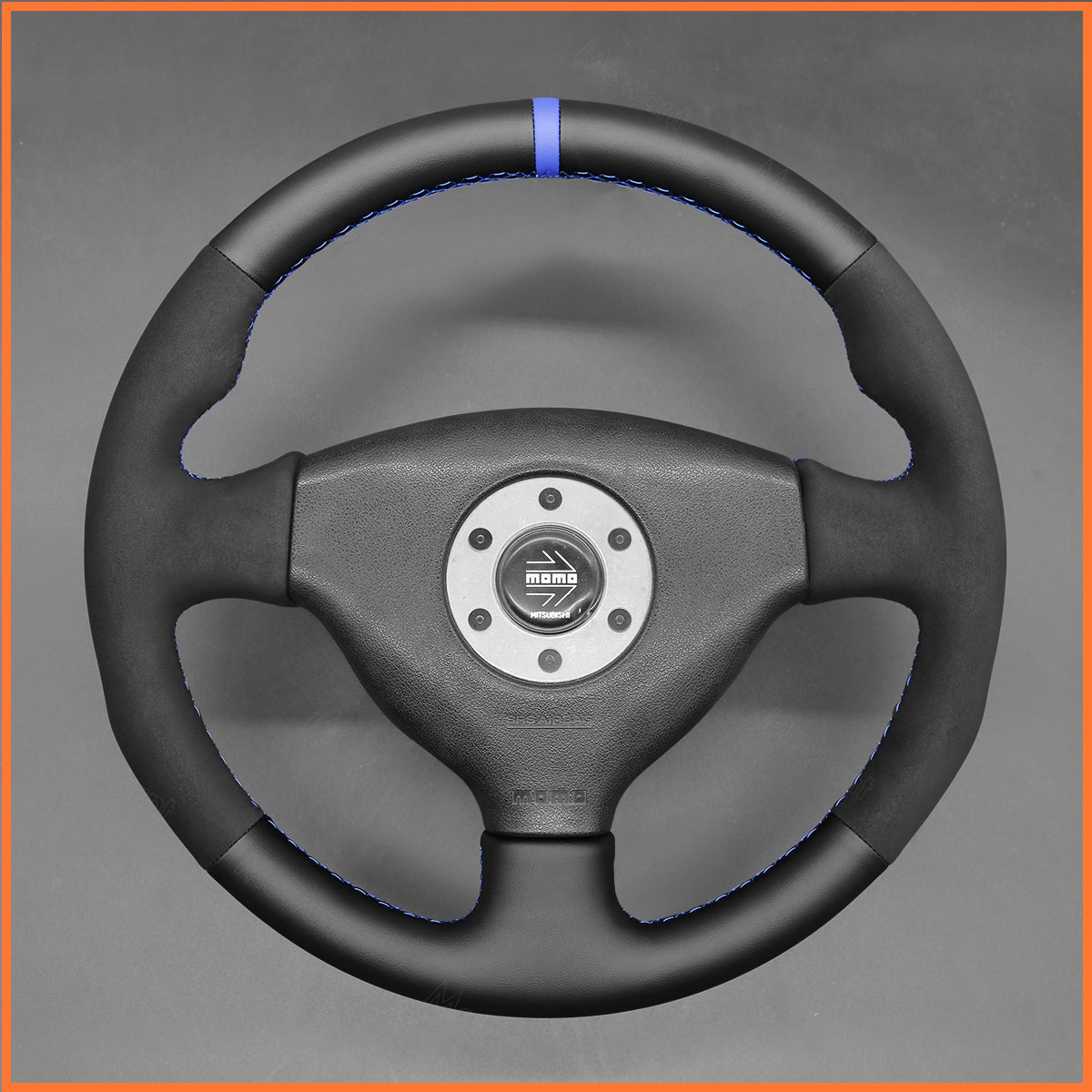 MEWANT Lenkradbezug für Mitsubishi Lancer Evolution 5 V 1998 / Lancer Evolution 6 VI 1999-2000 - Mewant.de