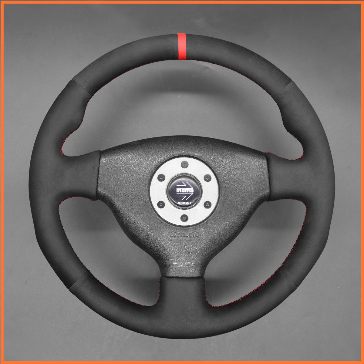 MEWANT Lenkradbezug für Mitsubishi Lancer Evolution 5 V 1998 / Lancer Evolution 6 VI 1999-2000 - Mewant.de