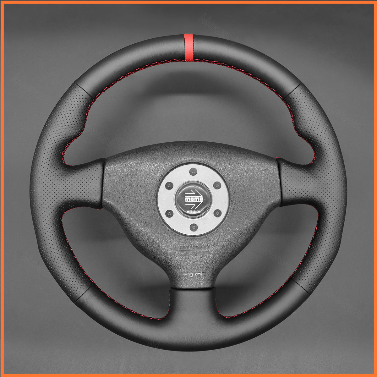 MEWANT Lenkradbezug für Mitsubishi Lancer Evolution 5 V 1998 / Lancer Evolution 6 VI 1999-2000 - Mewant.de