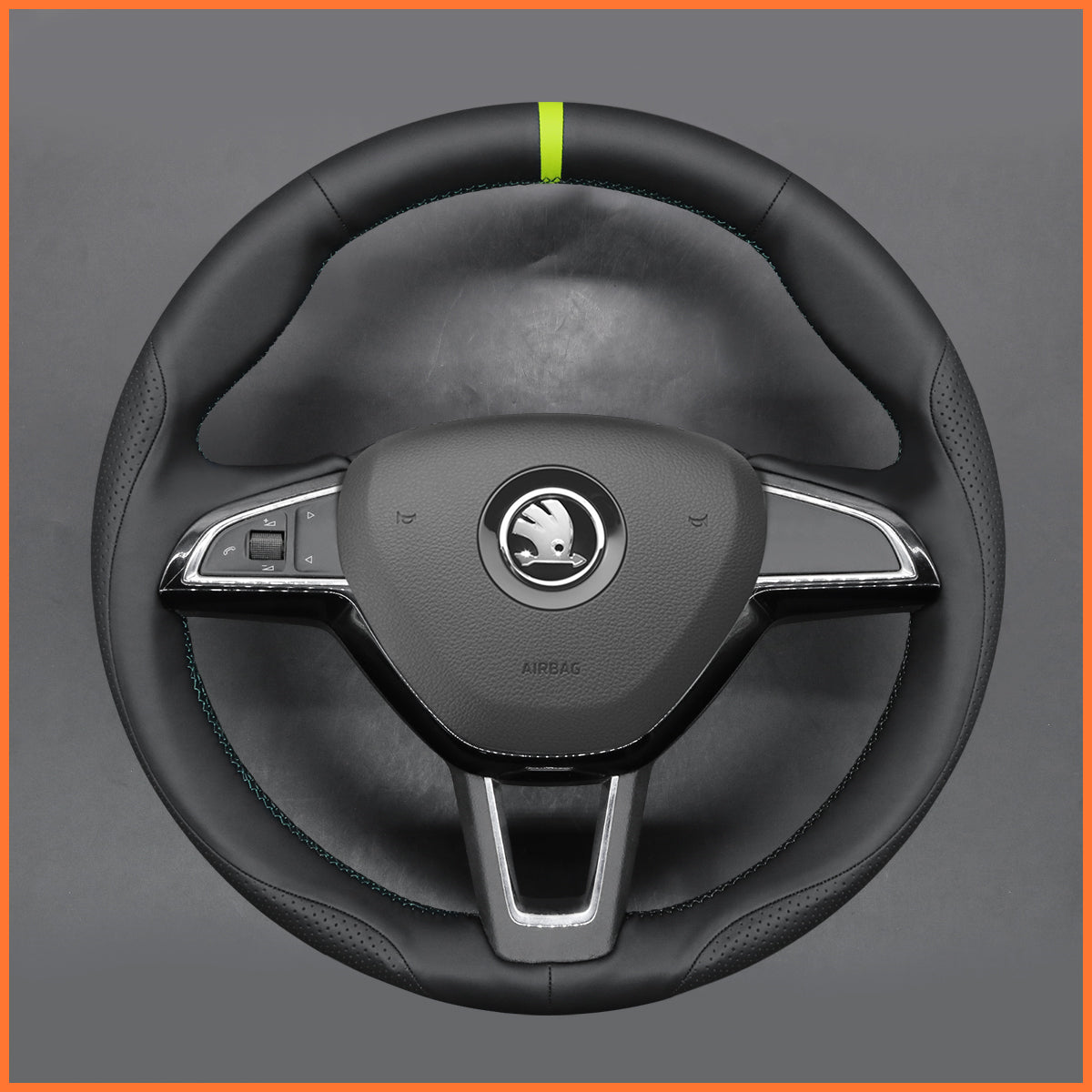 MEWANT Lenkradbezug für Skoda Citigo 2 / Fabia / Karoq / Roomster / Rapid / Octavia / Superb / Yeti / Kodiaq / Scala - Mewant.de