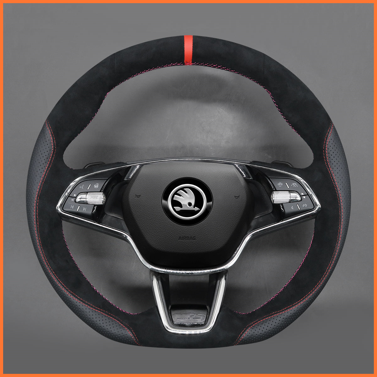 MEWANT Lenkradbezug für Skoda Octavia vRS / Fabia / Slavia / Kushaq / Scala 2023-2025 - Mewant.de