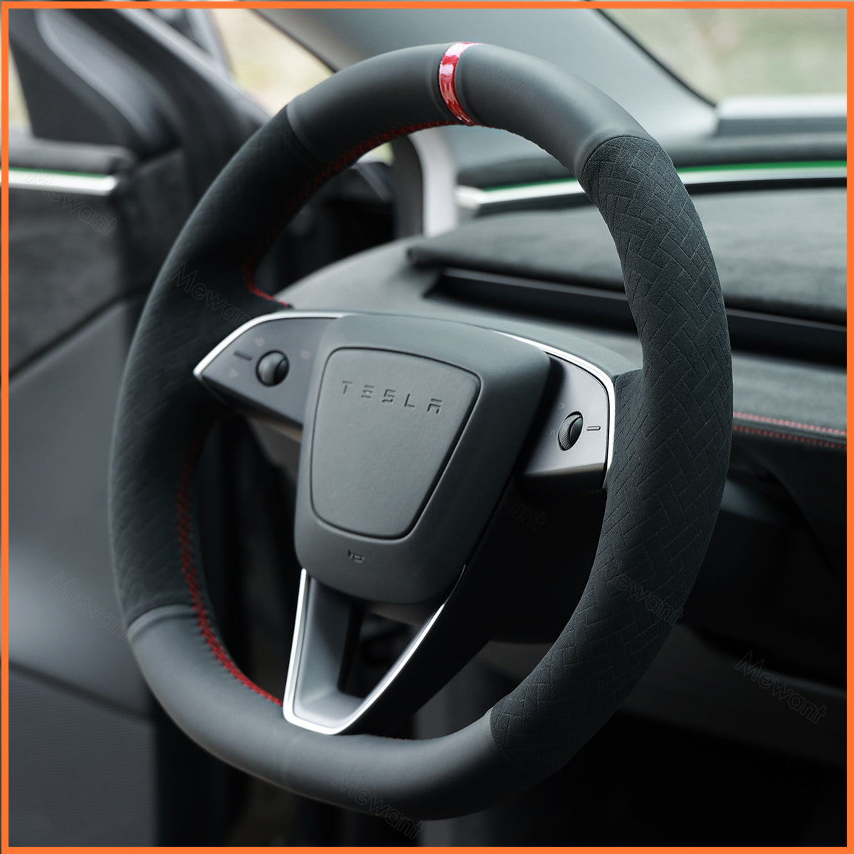 MEWANT Lenkradbezug für Tesla Model 3 Highland 2023-2025 / Model Y 2025 - Mewant.de