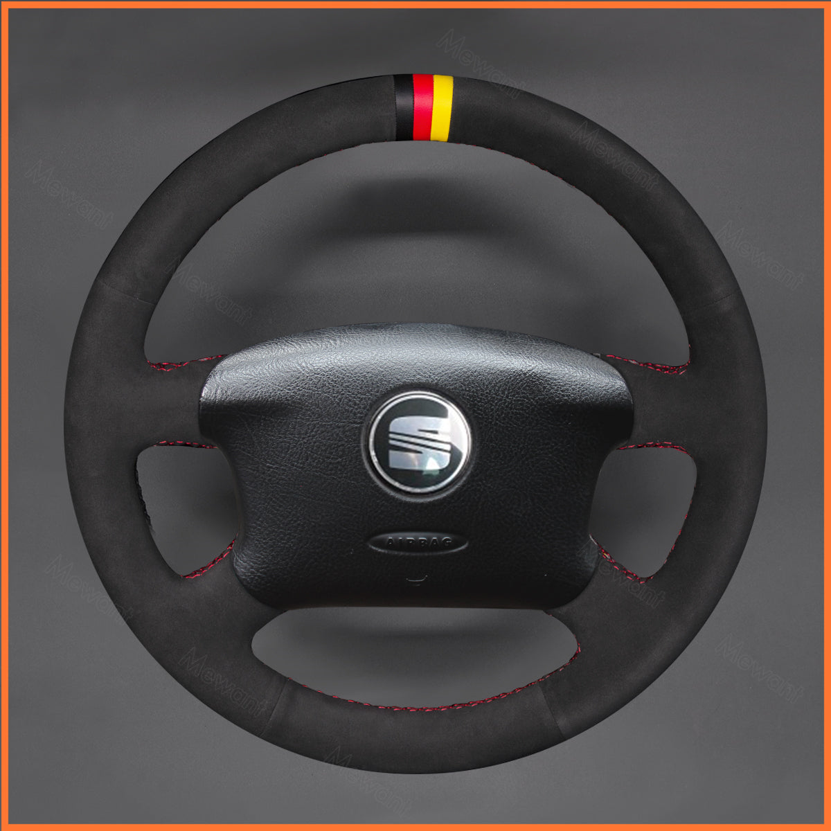 MEWANT Lenkradbezug für VW Golf 4 (IV) / Passat B5 / Passat Variant / Sharan / Bora / T4 / T5 1997-2004 - Mewant.de