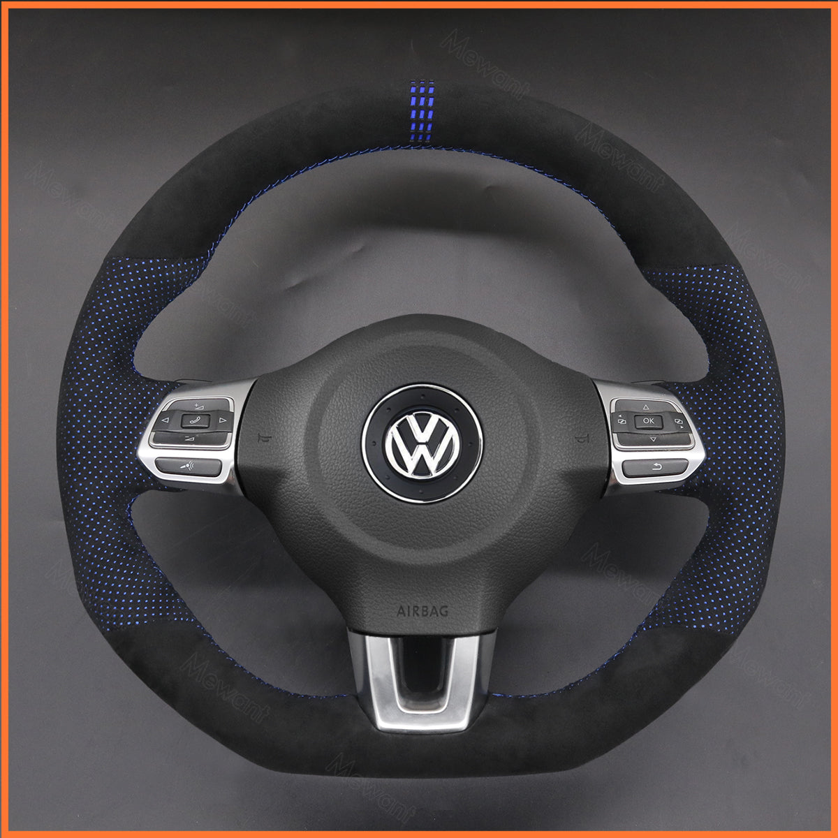 MEWANT Lenkradbezug für VW Golf 6 (VI) GTI / Polo GTI / Polo R-Line / Scirocco / CC / Tiguan 2009-2014 - Mewant.de