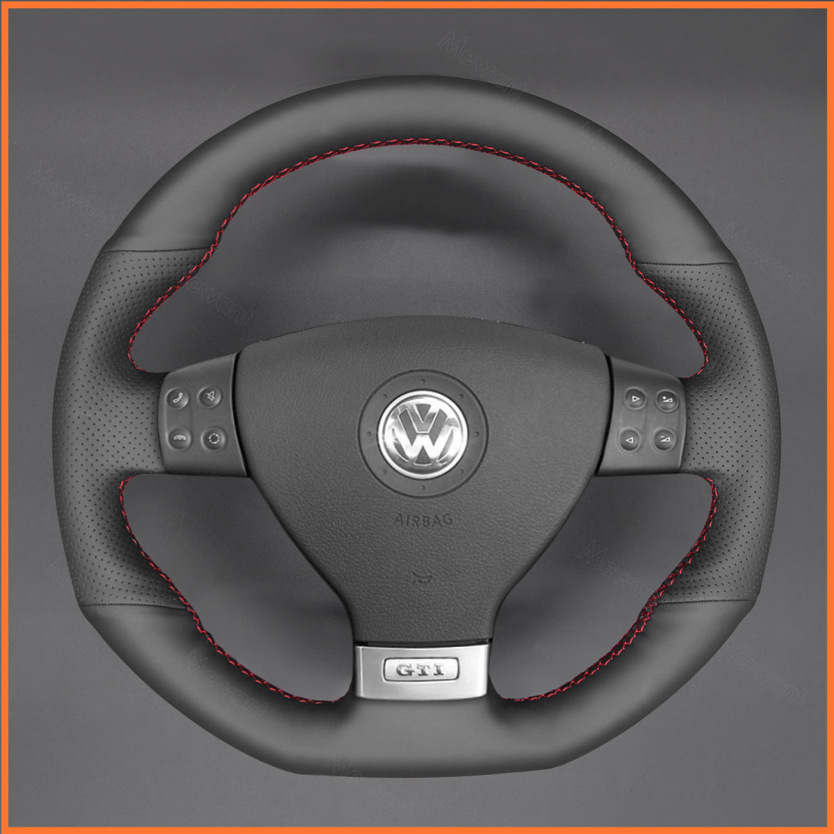MEWANT Lenkradbezug für VW Golf GTI 5 / Golf R32 / Scirocco / Passat Variant / Tiguan R-Line 2005-2009 - Mewant.de