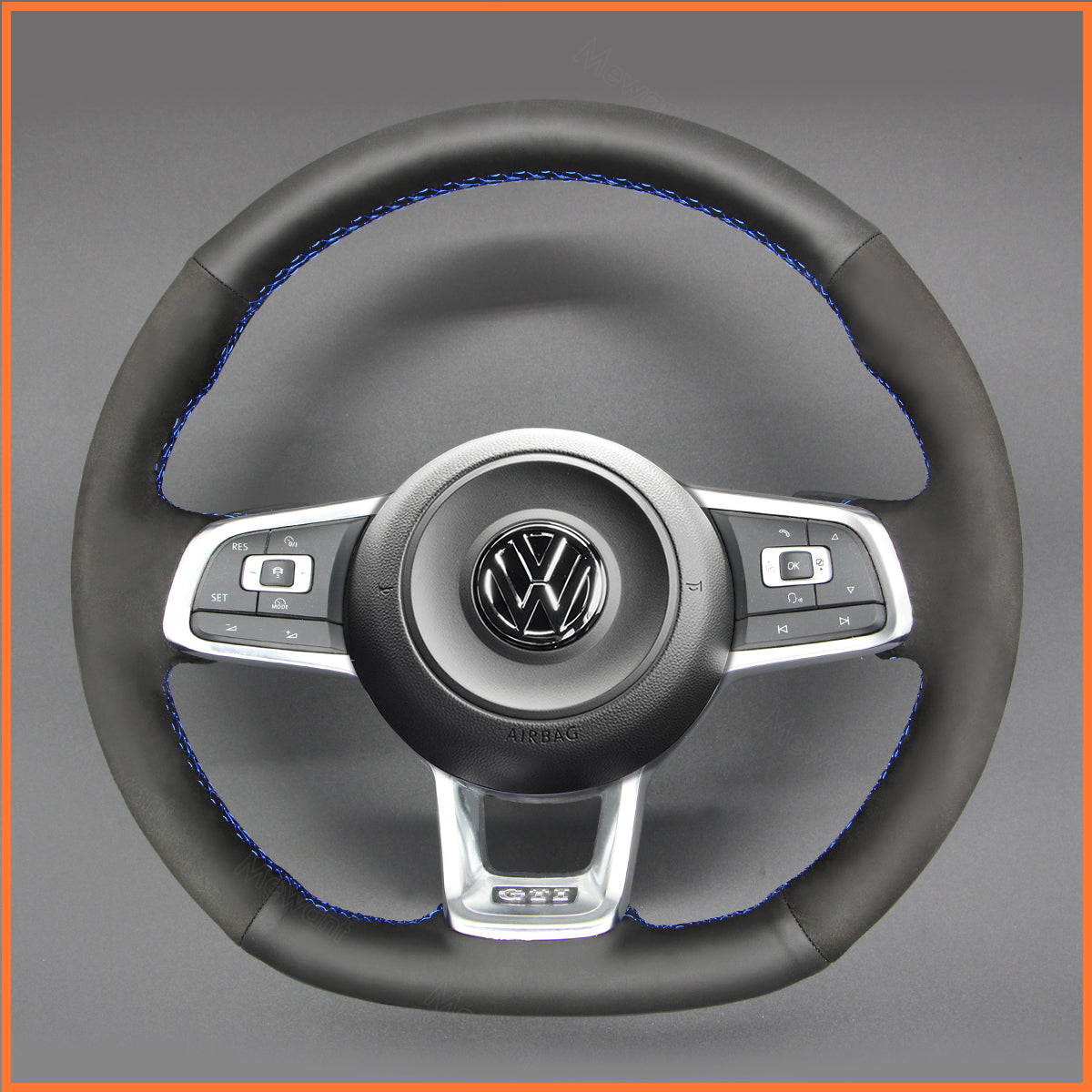 MEWANT Lenkradbezug für VW Golf / Golf GTI / Jetta / Polo / Scirocco / Arteon / Passat / Tiguan / T-Roc 2013-2020 - Mewant.de