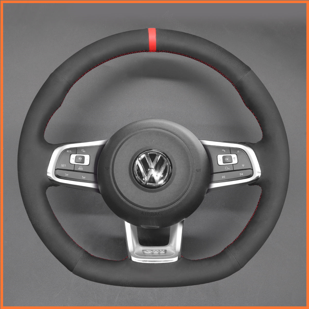 MEWANT Lenkradbezug für VW Golf / Golf GTI / Jetta / Polo / Scirocco / Arteon / Passat / Tiguan / T-Roc 2013-2020 - Mewant.de