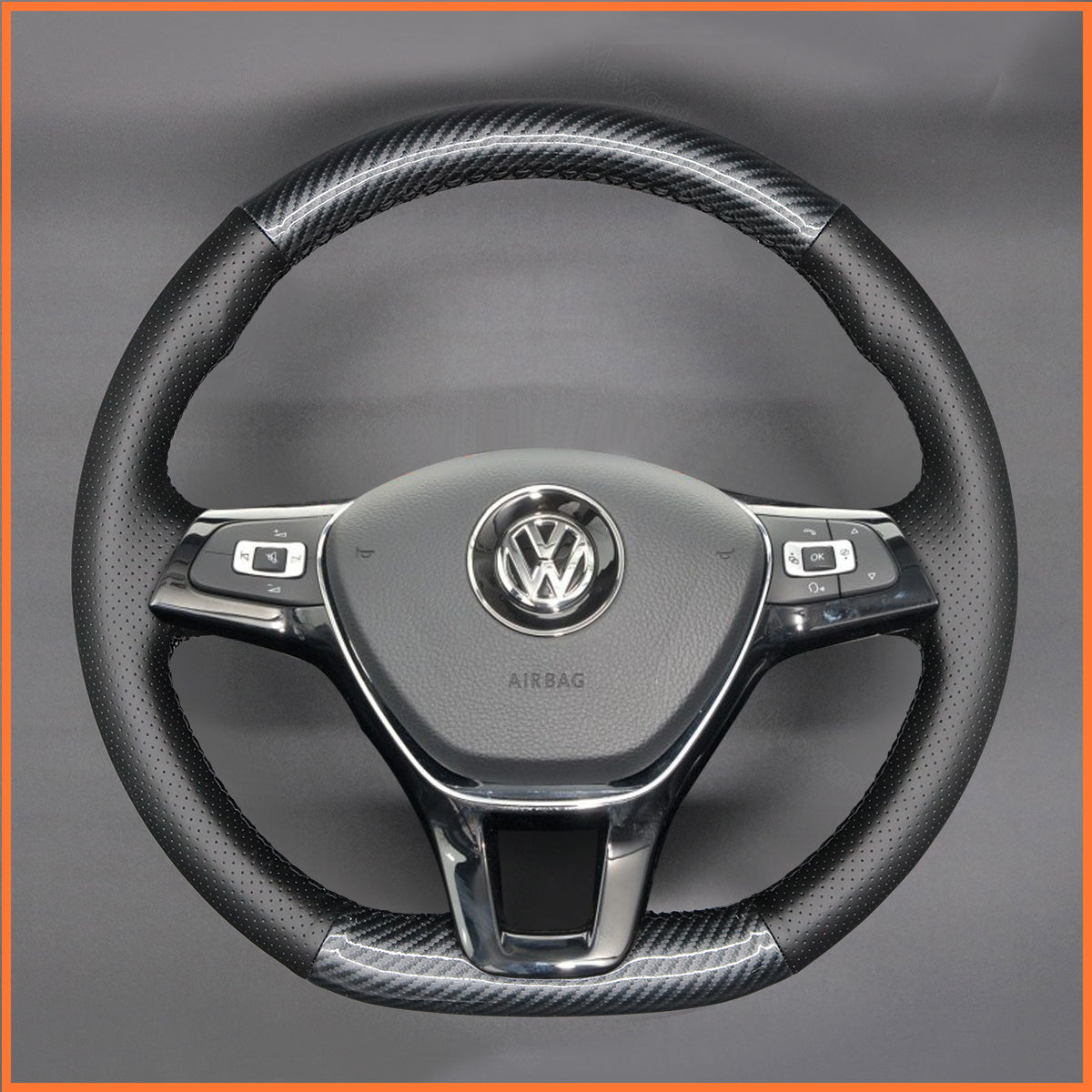 MEWANT Lenkradbezug für VW Golf / Passat / Tiguan / Touareg / Caddy / Crafter 2017-2021 - Mewant.de