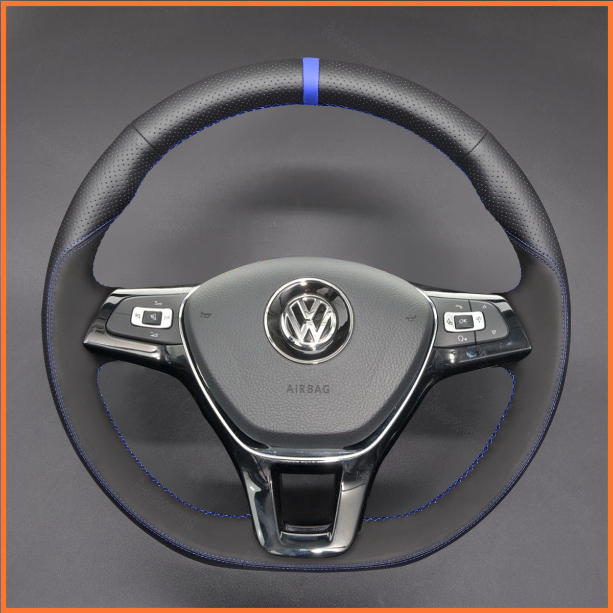 MEWANT Lenkradbezug für VW Golf / Passat / Tiguan / Touareg / Caddy / Crafter 2017-2021 - Mewant.de