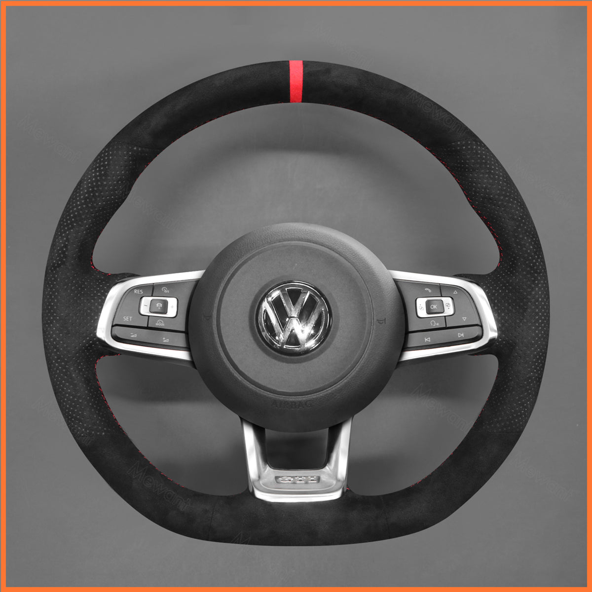 MEWANT Lenkradbezug für VW Golf GTI / Jetta / Polo / Scirocco / Arteon / Passat / Tiguan / T-Roc 2013-2020 - Mewant.de