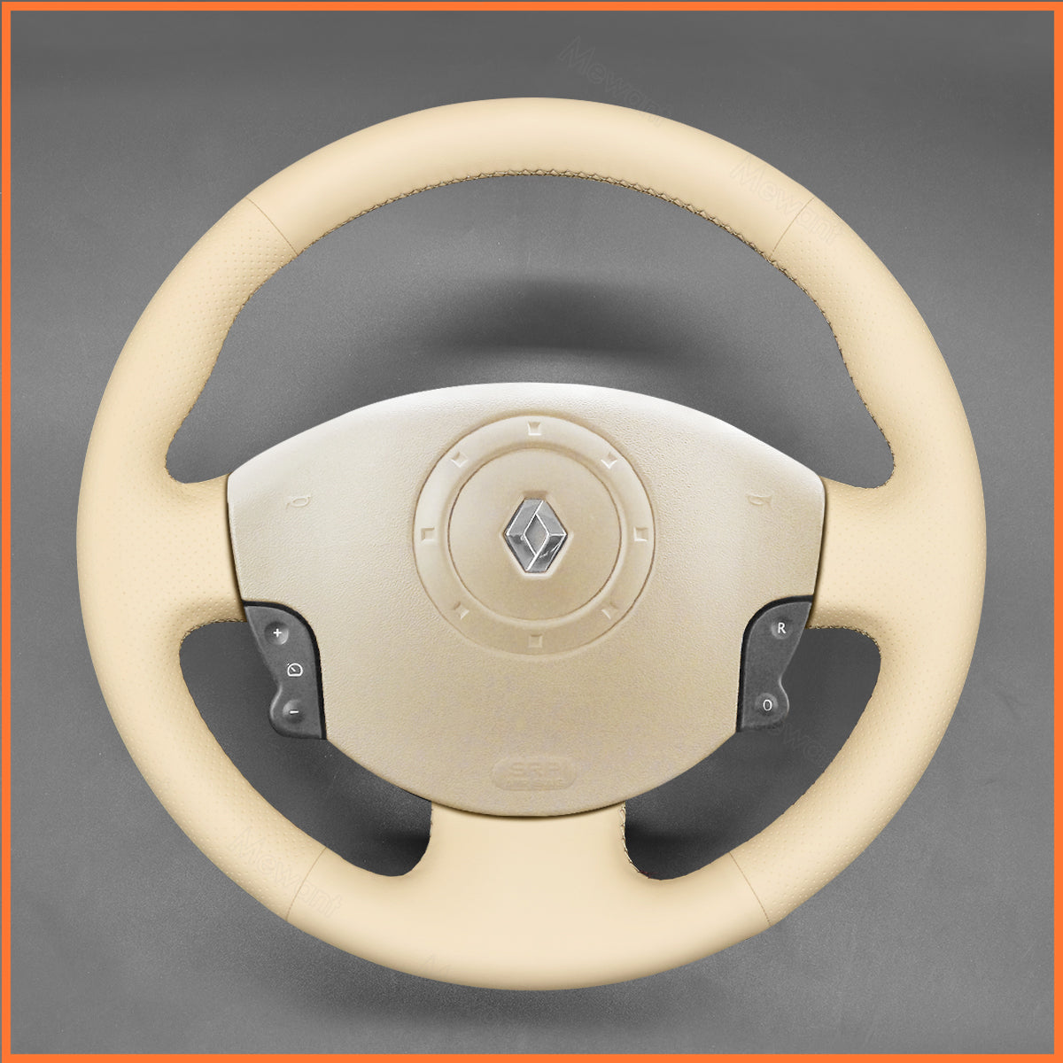 MEWANT Lenkradbezug für Renault Megane 2 2002-2009 / Scenic 2 (Grand Scenic) 2003-2009 / Kangoo 2 2008-2013 - Mewant.de