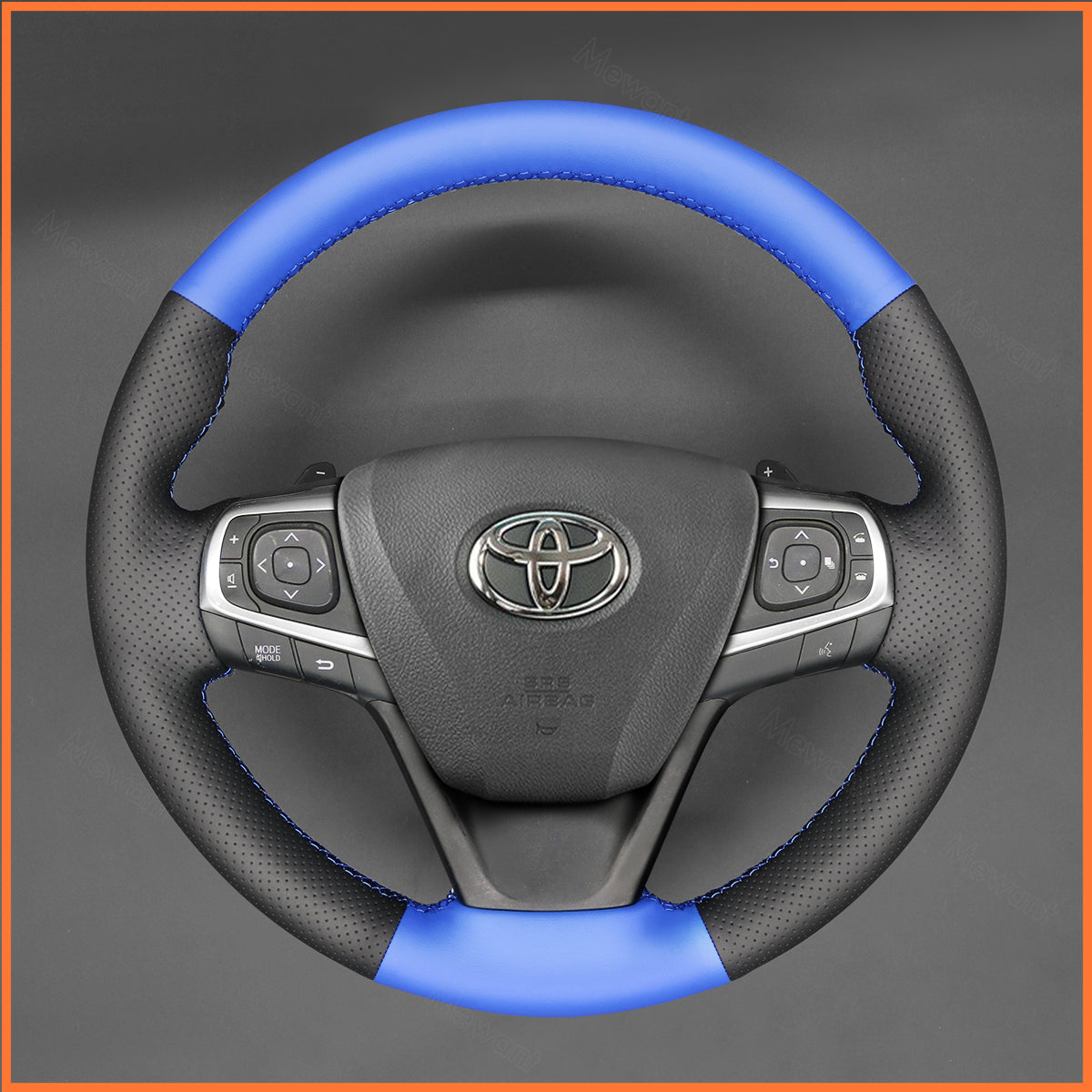 MEWANT Lenkradbezug für Toyota Avensis 2015-2019 / Camry 2015-2017 / Verso 2016-2018 / Avalon 2013-2018 / Previa (Estima) 2016-2020 / Harrier 2013-2020 / Noah (Voxy) 2014-2020 / Premio 2016-2020 - Mewant.de