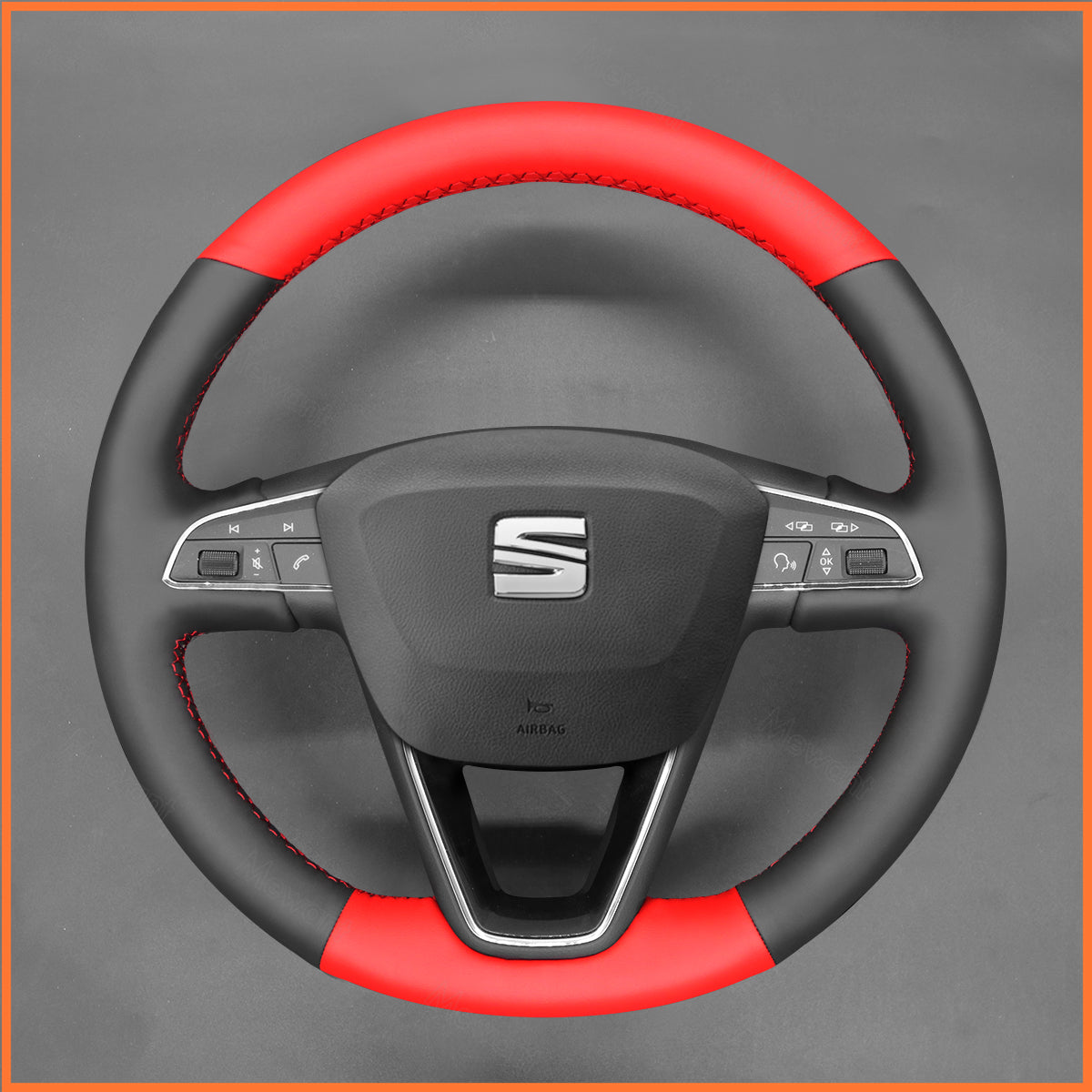 MEWANT Lenkradbezug für Seat Leon (5F) 2013-2020 / Toledo 2014-2015 / Arona 2017-2021 - Mewant.de